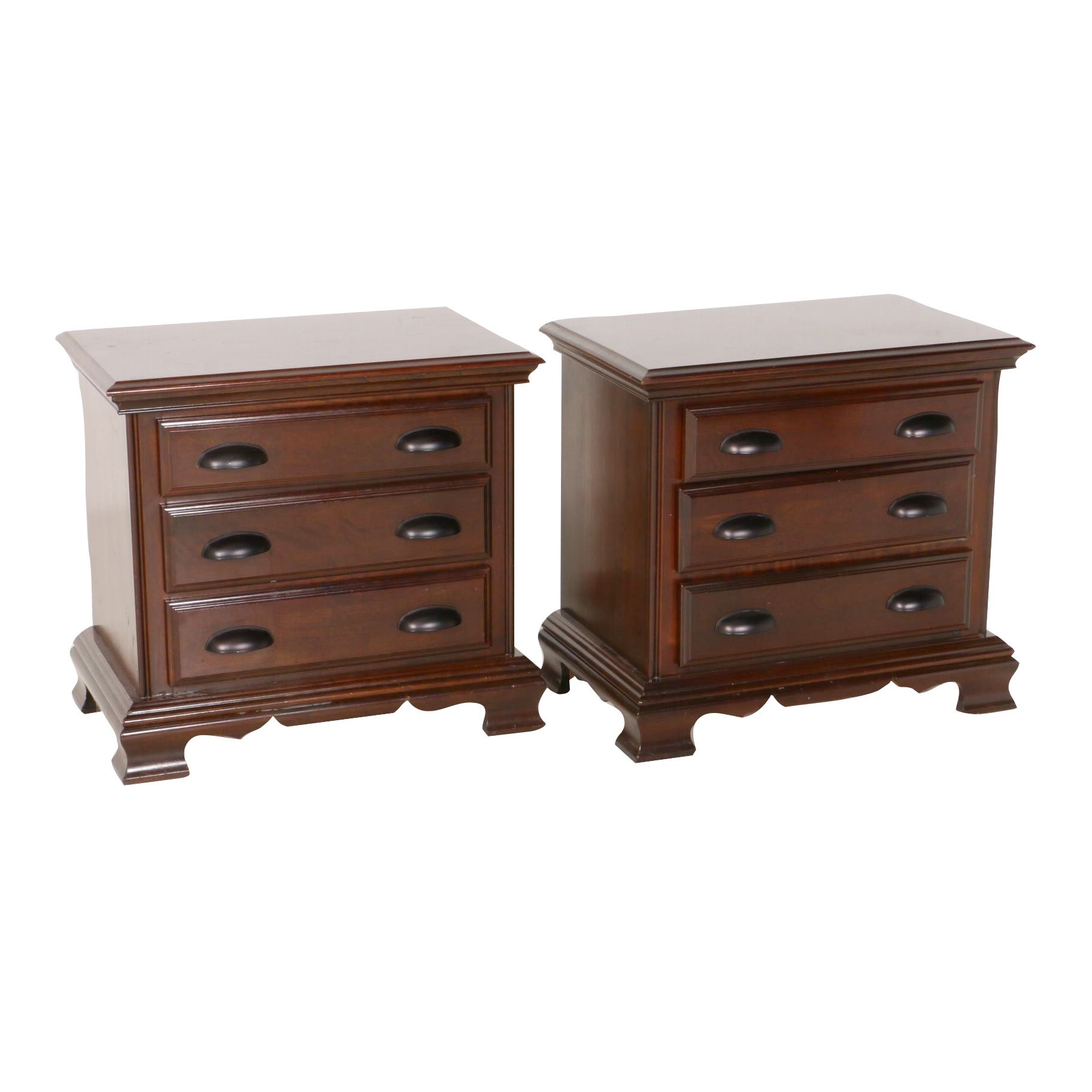 Kincaid "Cherry Mountain II" Three-Drawer Nightstands, Contemporary