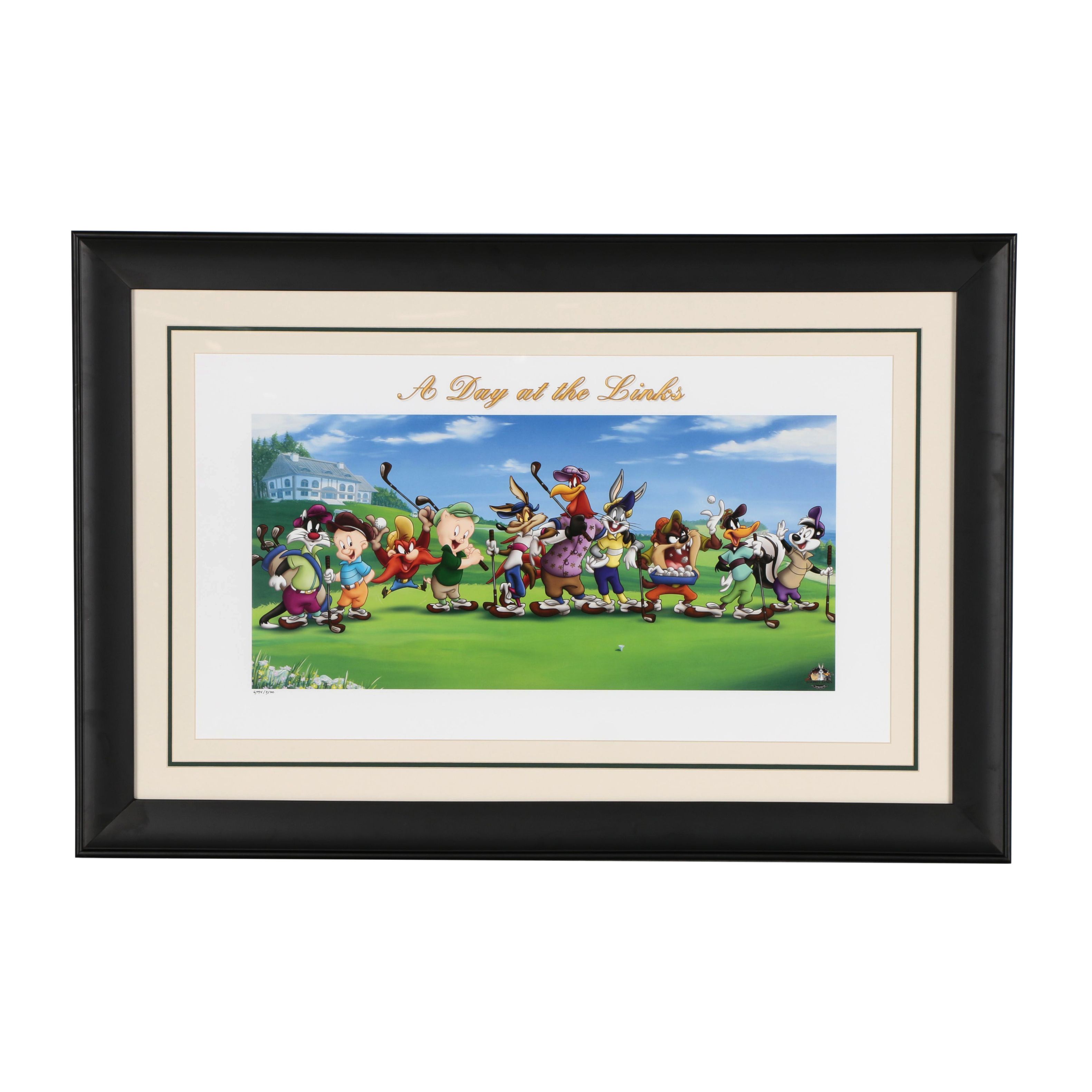 Looney Tunes Golf Limited Edition Offset Lithograph "A Day at the Links"