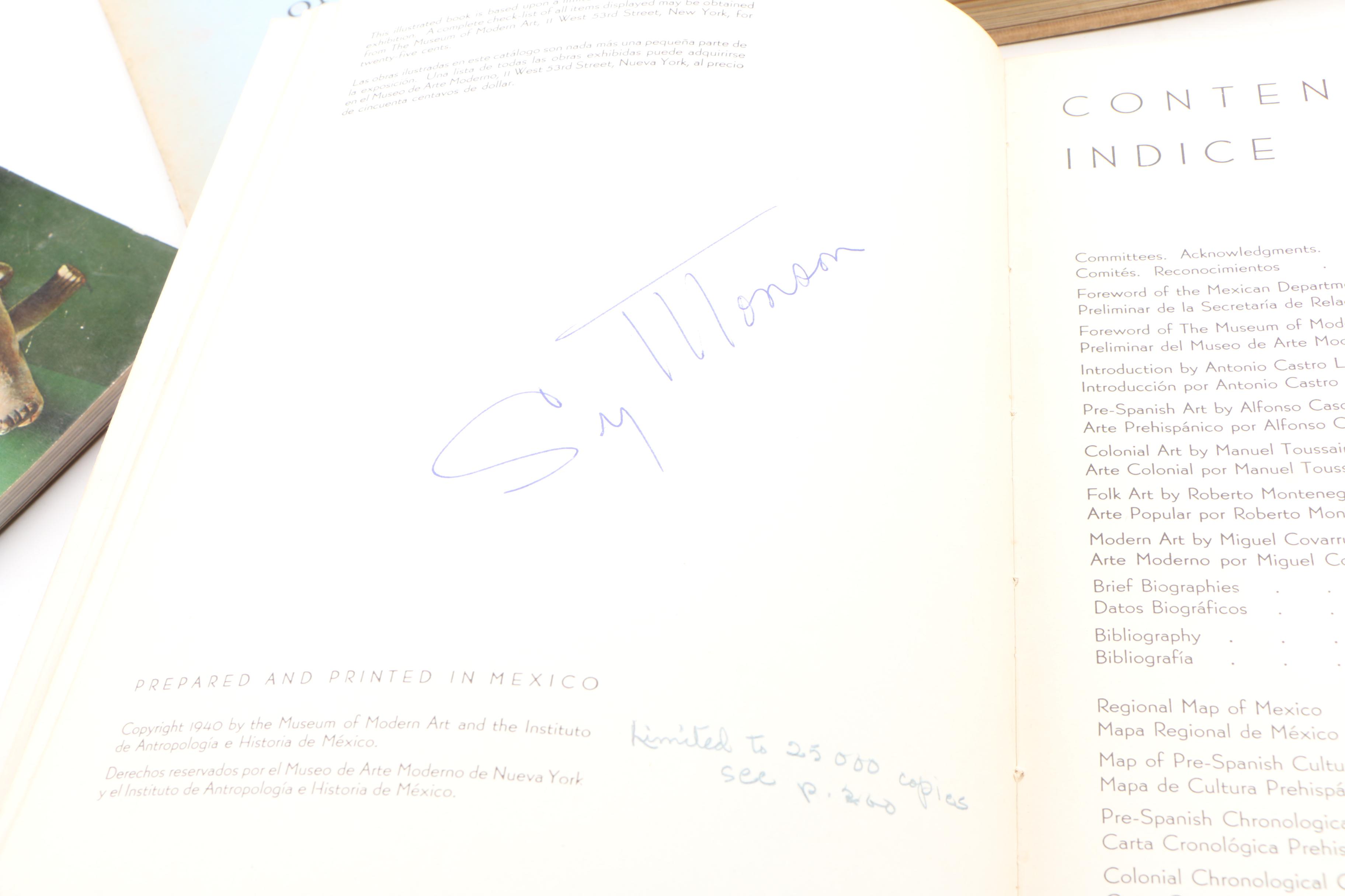 First Edition "Mexican Muralists" with Additional Spanish Influenced Art Books