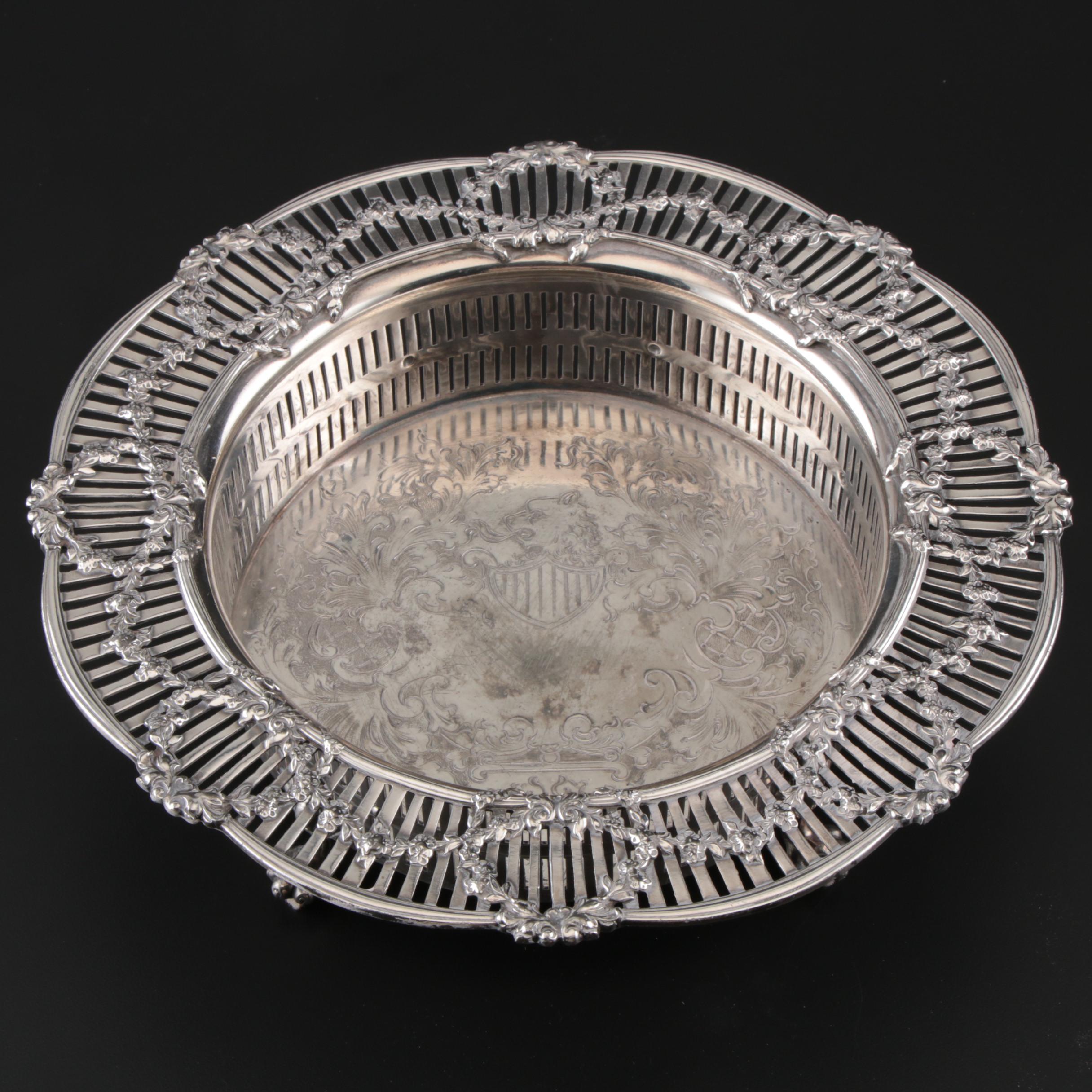 Meriden Silver Plate Co. Methuselah or Imperial Wine Bottle Coaster