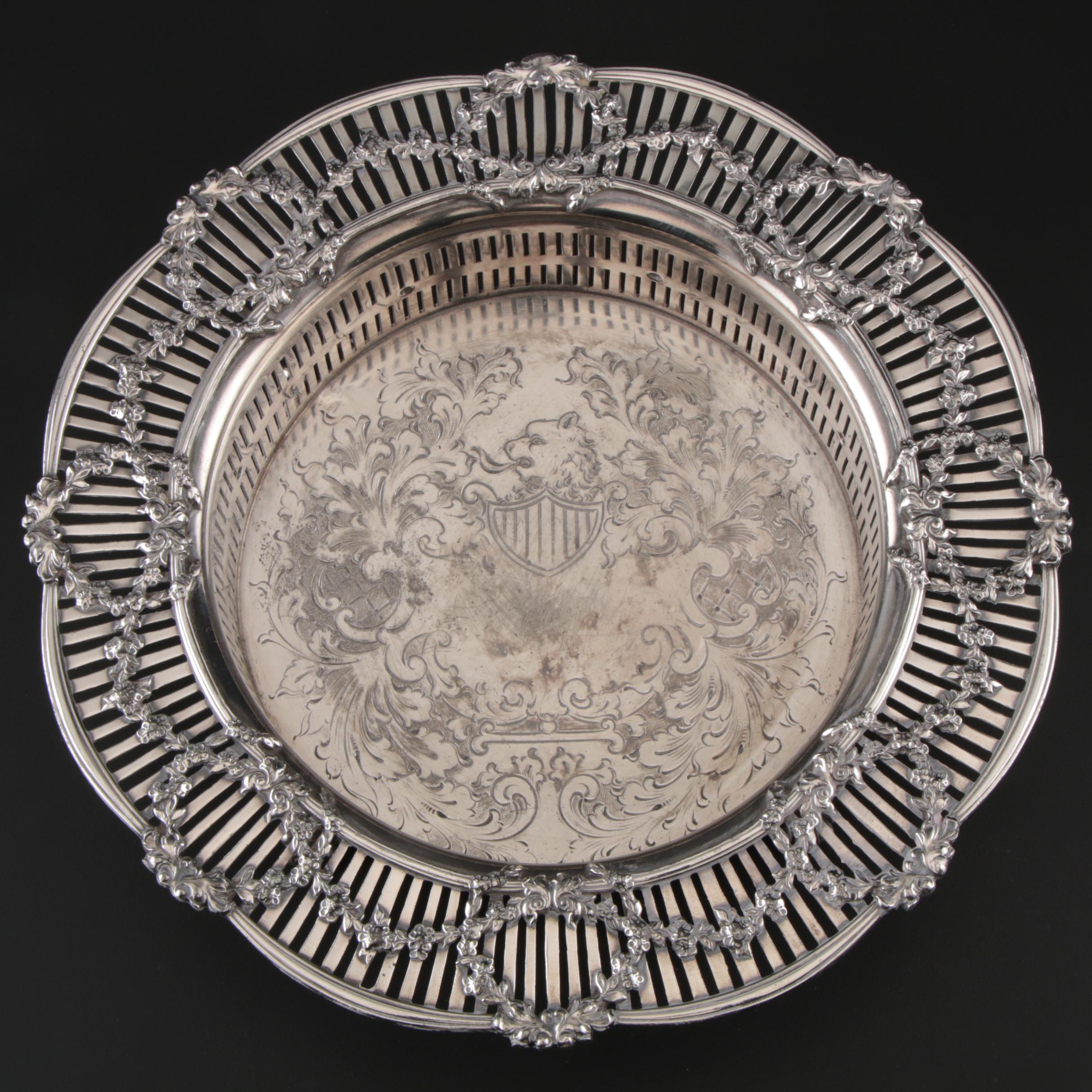 Meriden Silver Plate Co. Methuselah or Imperial Wine Bottle Coaster