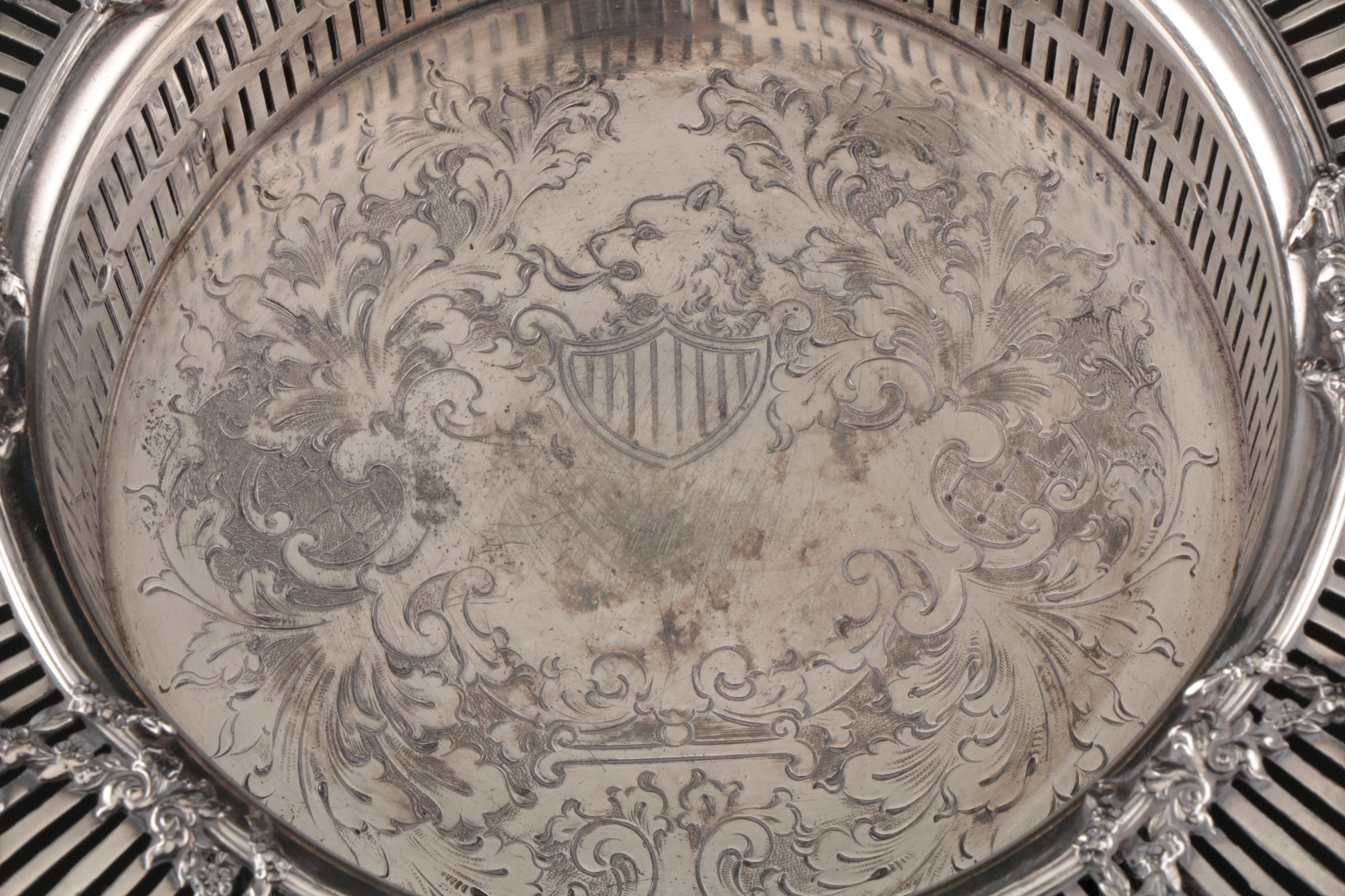 Meriden Silver Plate Co. Methuselah or Imperial Wine Bottle Coaster