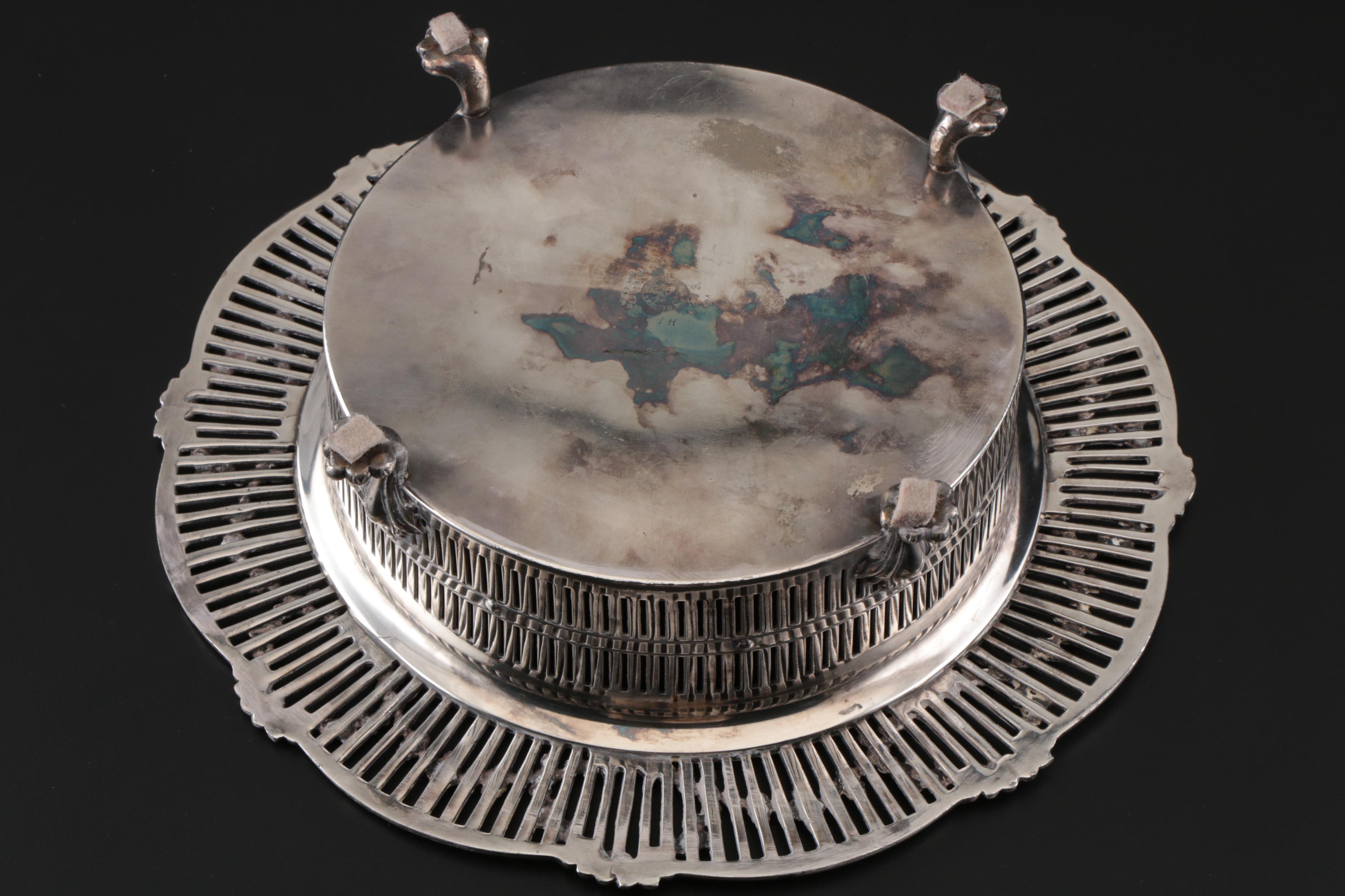 Meriden Silver Plate Co. Methuselah or Imperial Wine Bottle Coaster