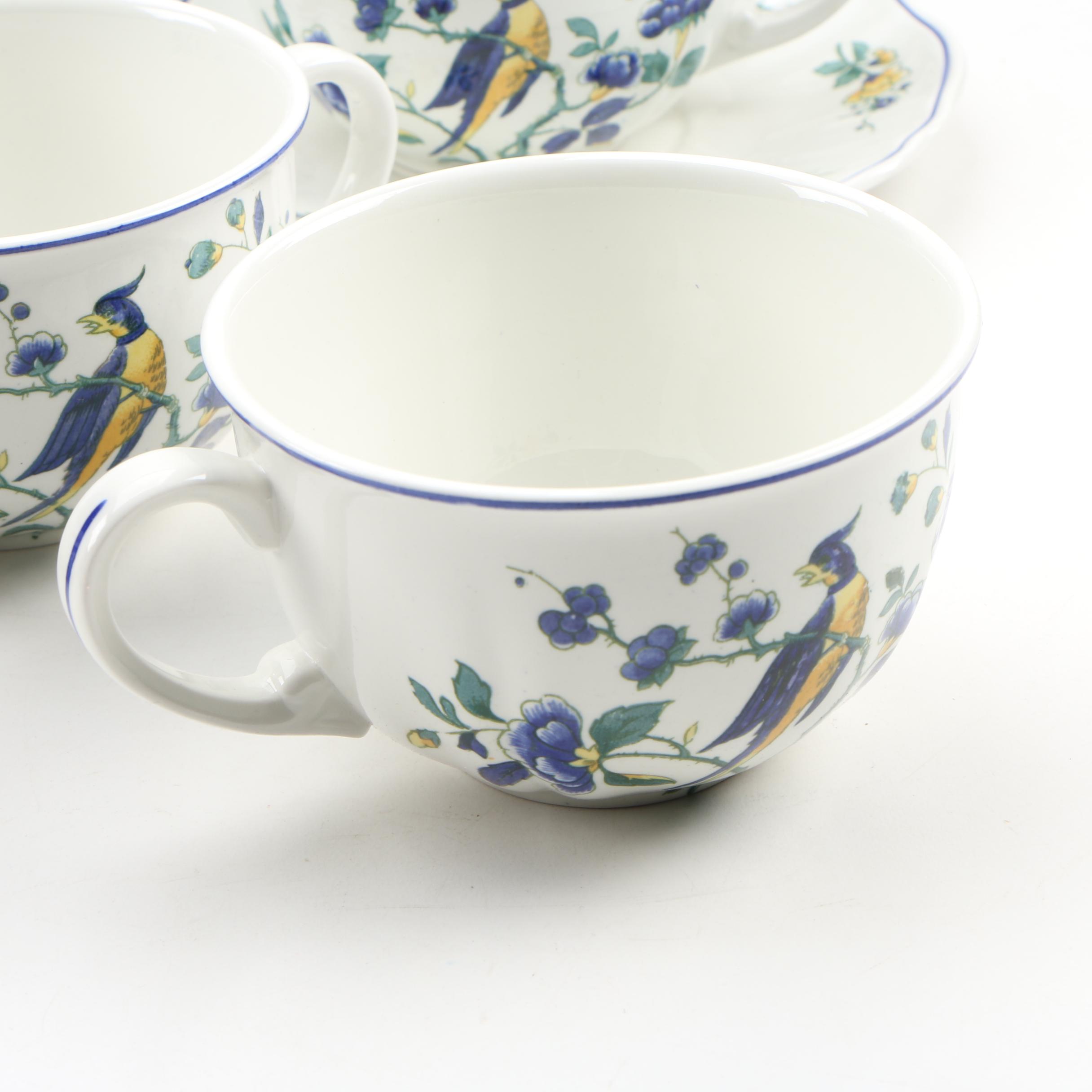 Villeroy & Boch "Phoenix Blau" Porcelain Dinnerware, Late 20th Century