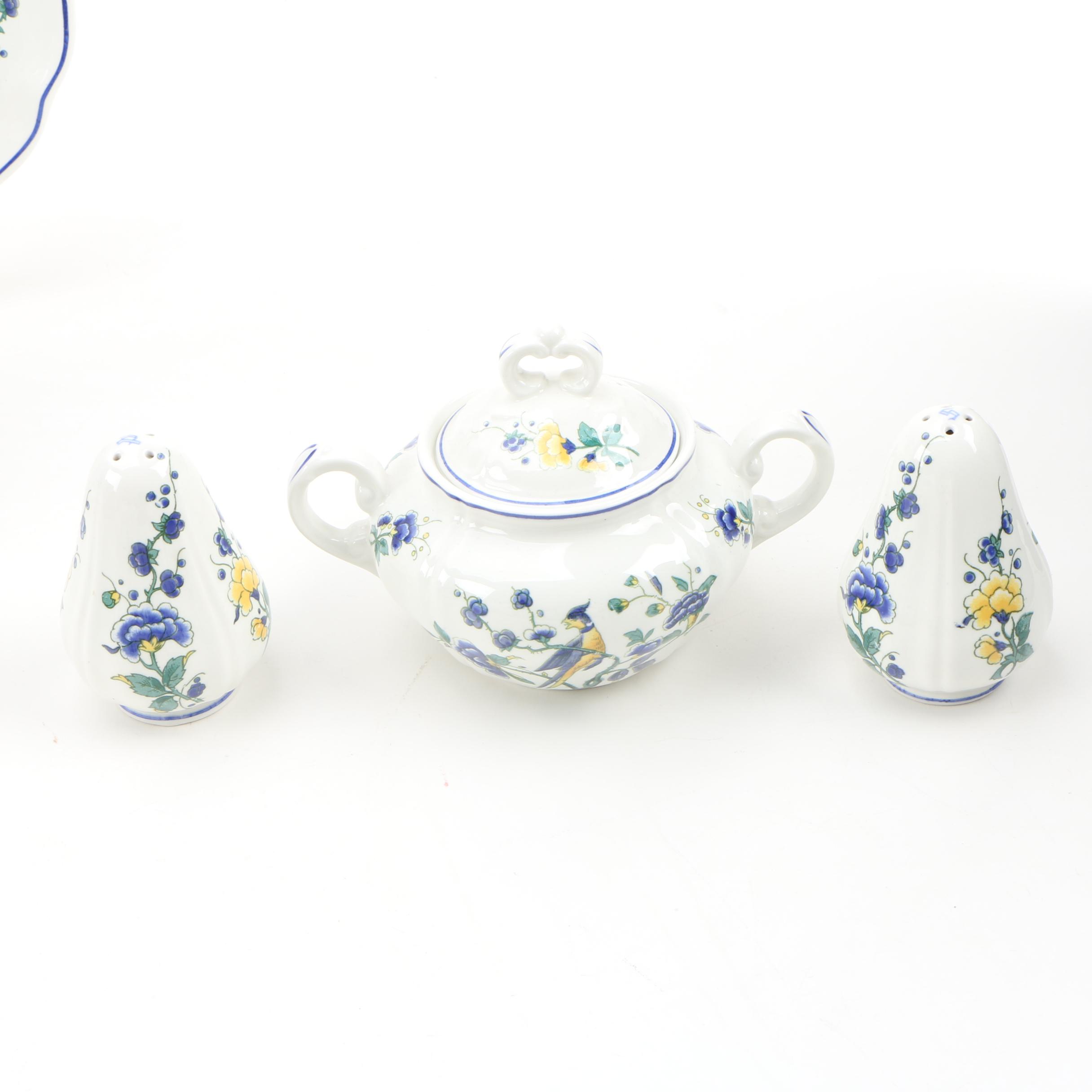 Villeroy & Boch "Phoenix Blau" Porcelain Dinnerware, Late 20th Century