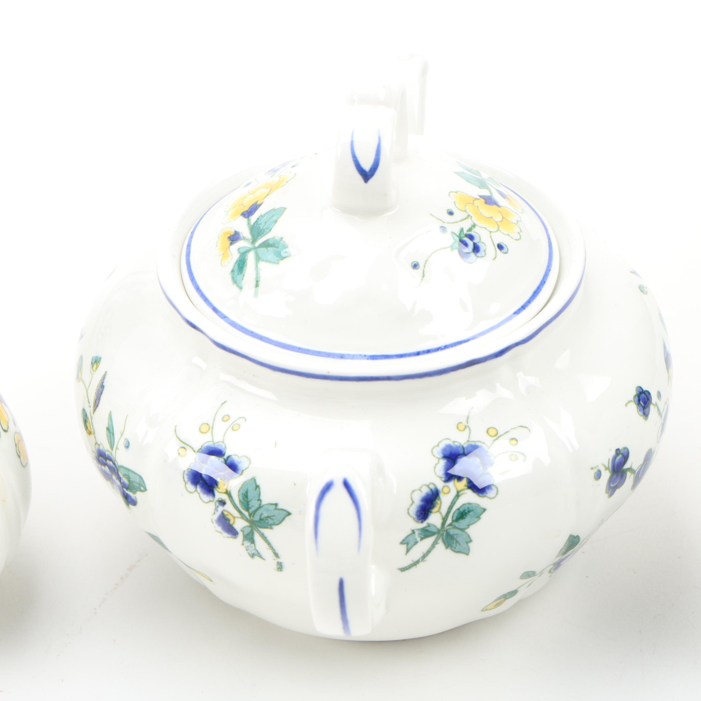 Villeroy & Boch "Phoenix Blau" Porcelain Dinnerware, Late 20th Century