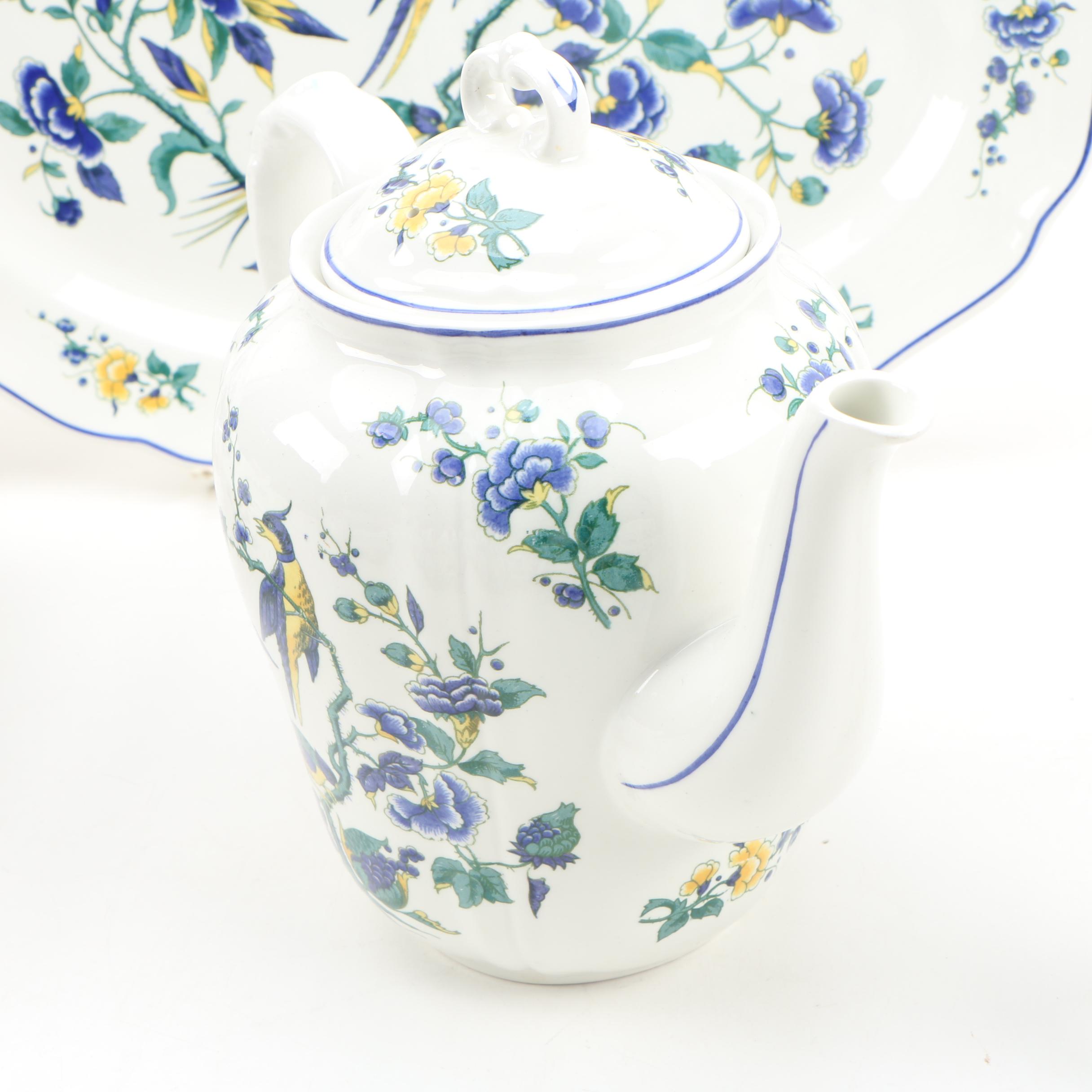 Villeroy & Boch "Phoenix Blau" Porcelain Dinnerware, Late 20th Century
