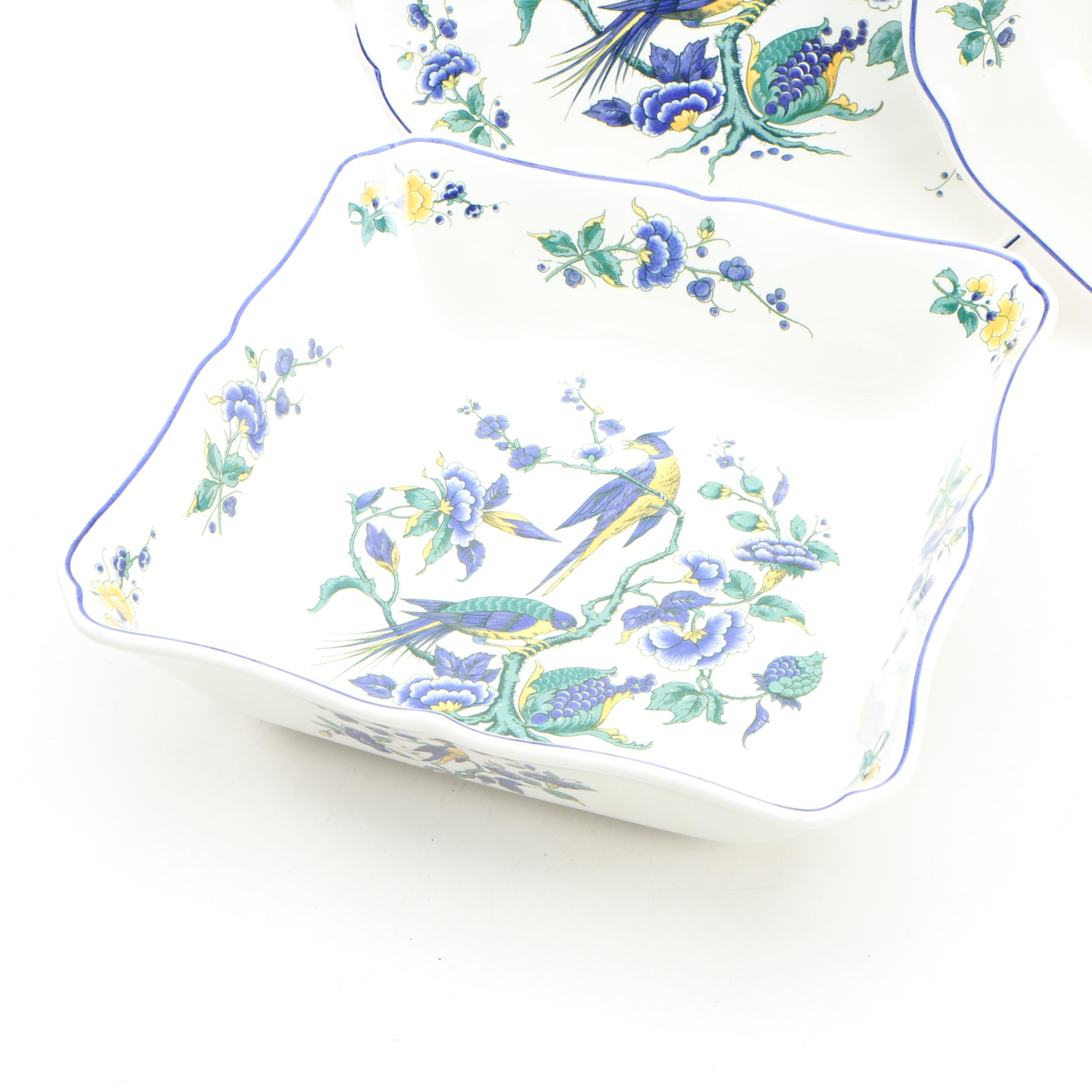 Villeroy & Boch "Phoenix Blau" Porcelain Dinnerware, Late 20th Century
