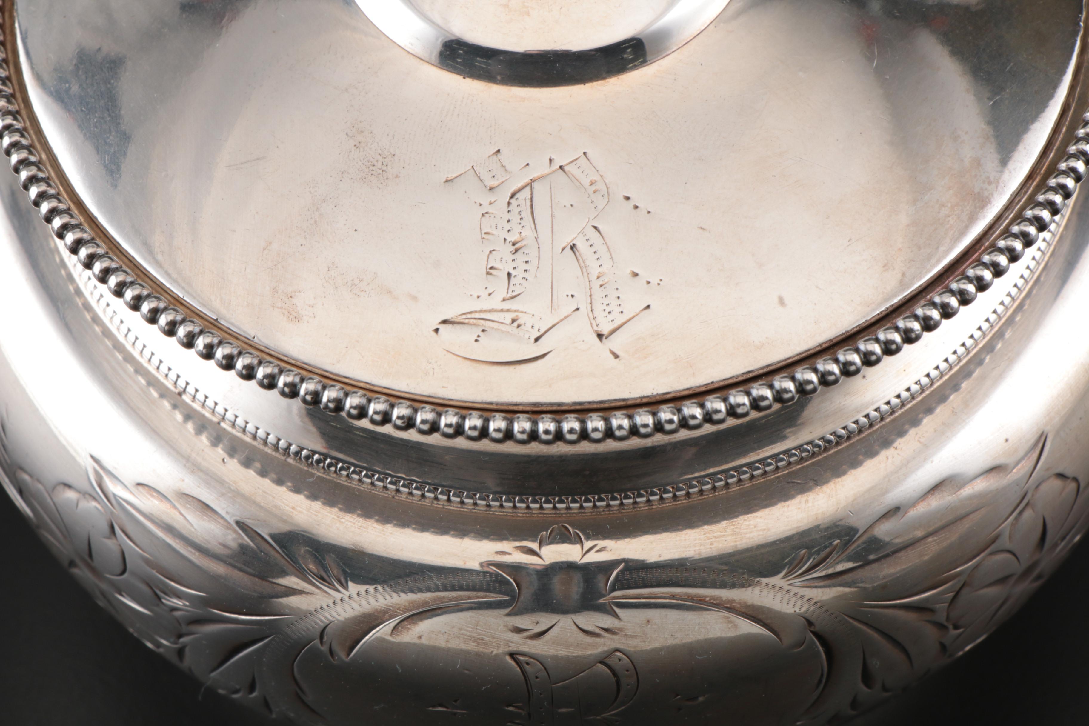 Homan Silver Plate Co. Quadruple Plated Sugar Bowl