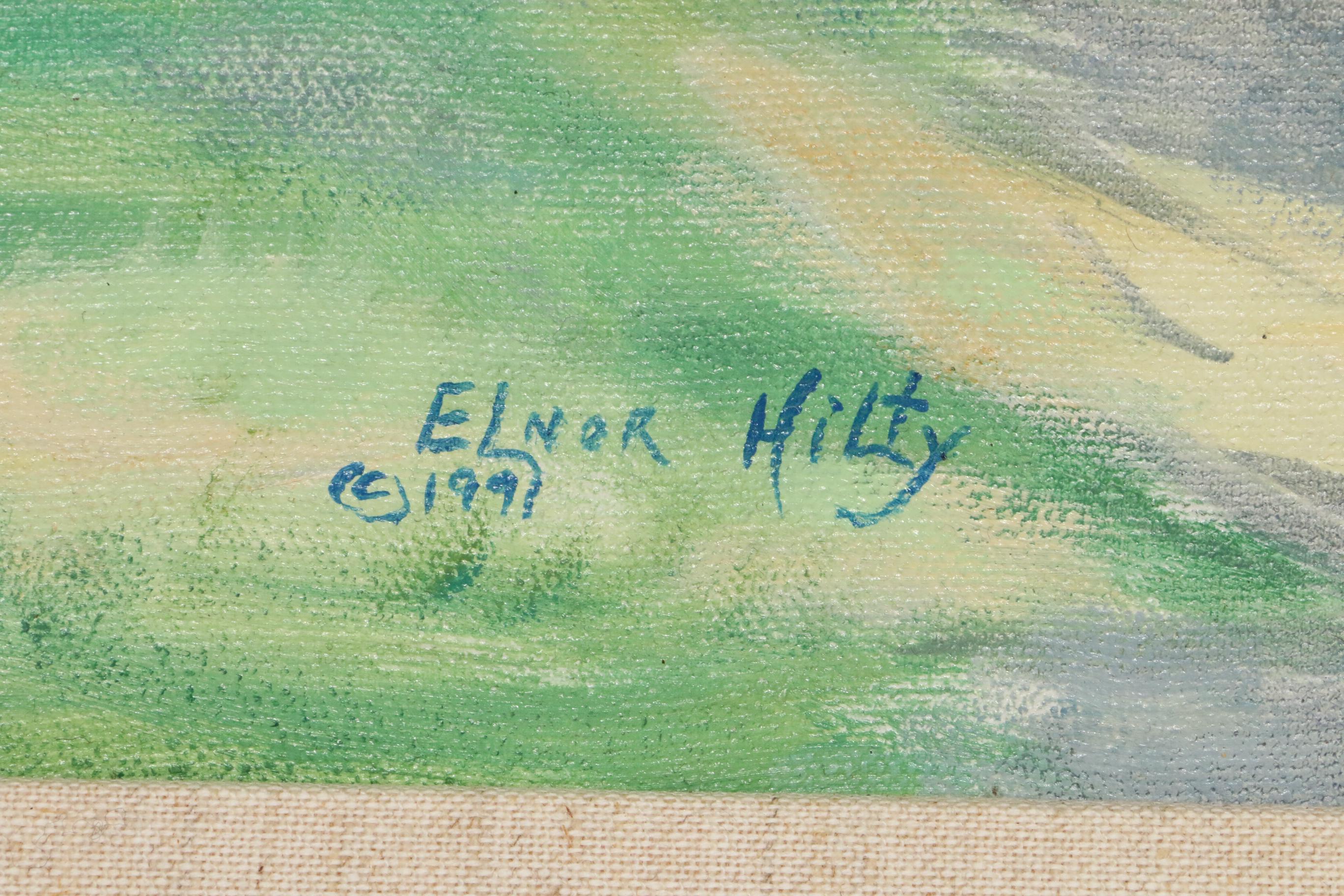 Elnor Hilty Oil Painting of House Facade, 1991