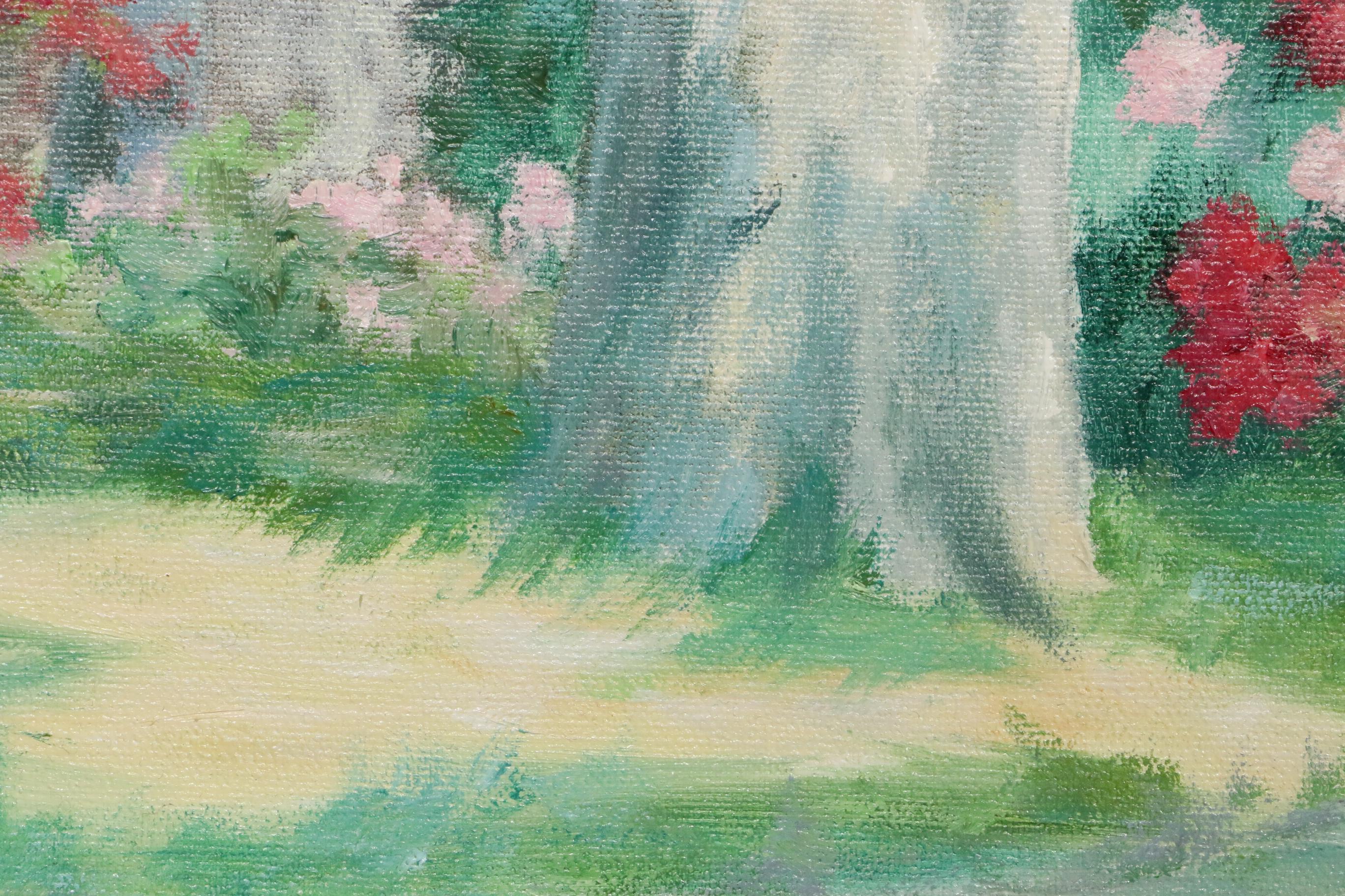 Elnor Hilty Oil Painting of House Facade, 1991