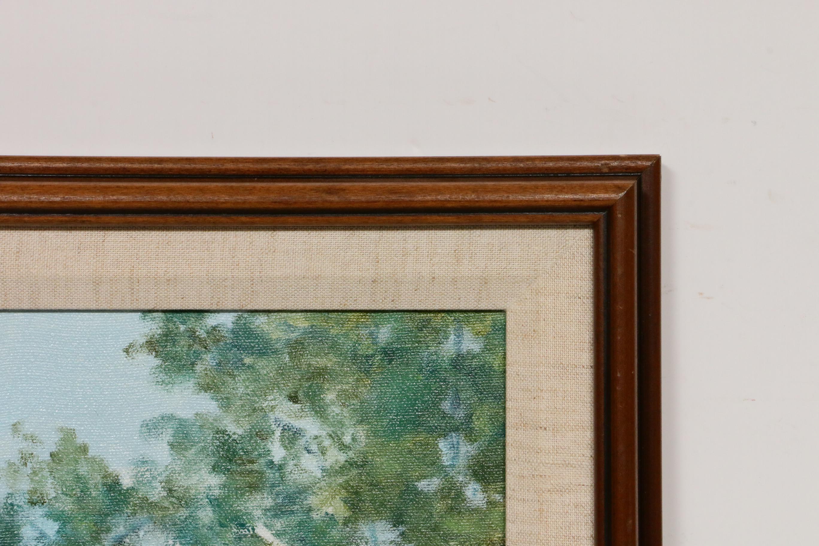 Elnor Hilty Oil Painting of House Facade, 1991