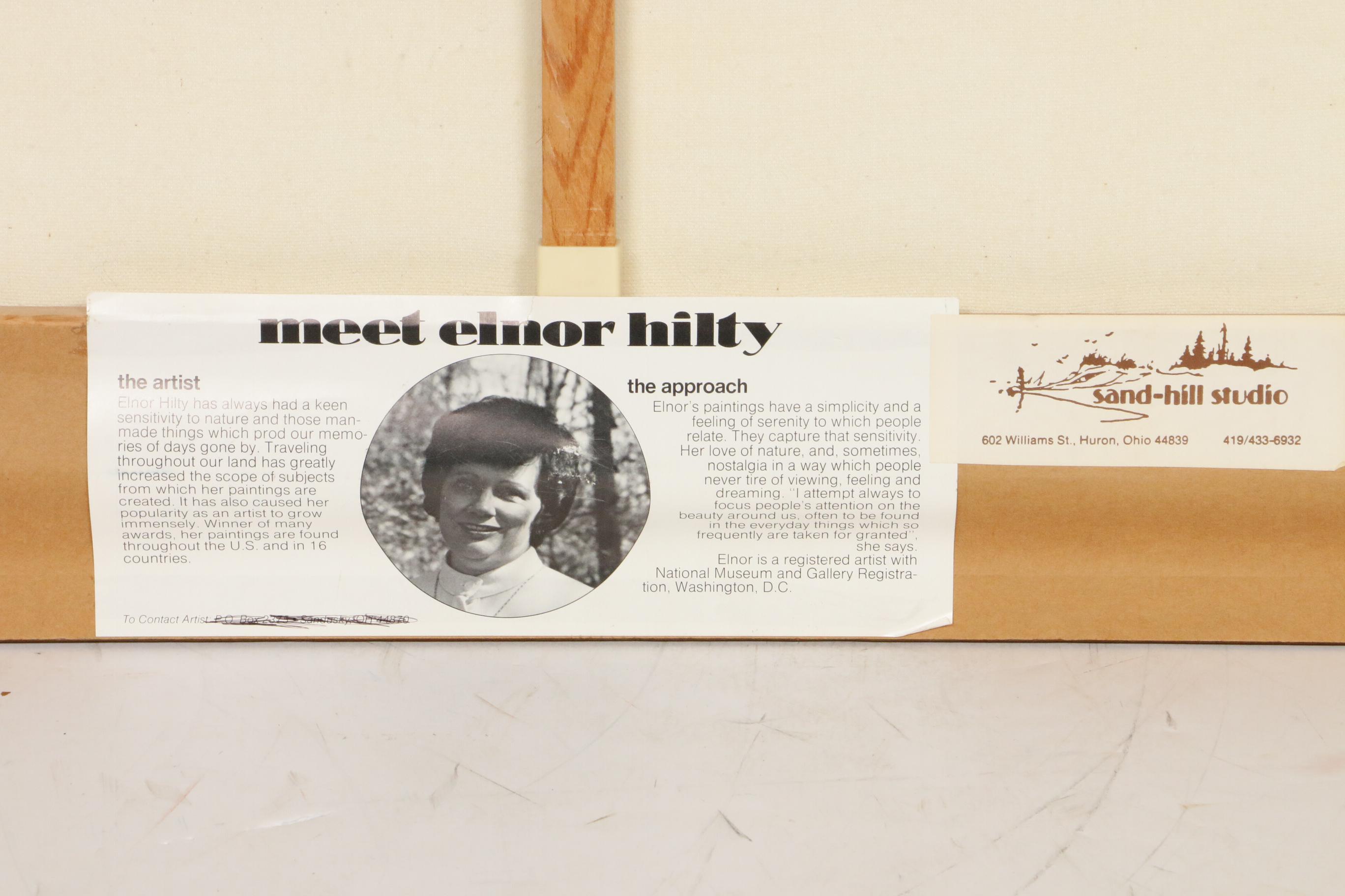 Elnor Hilty Oil Painting of House Facade, 1991