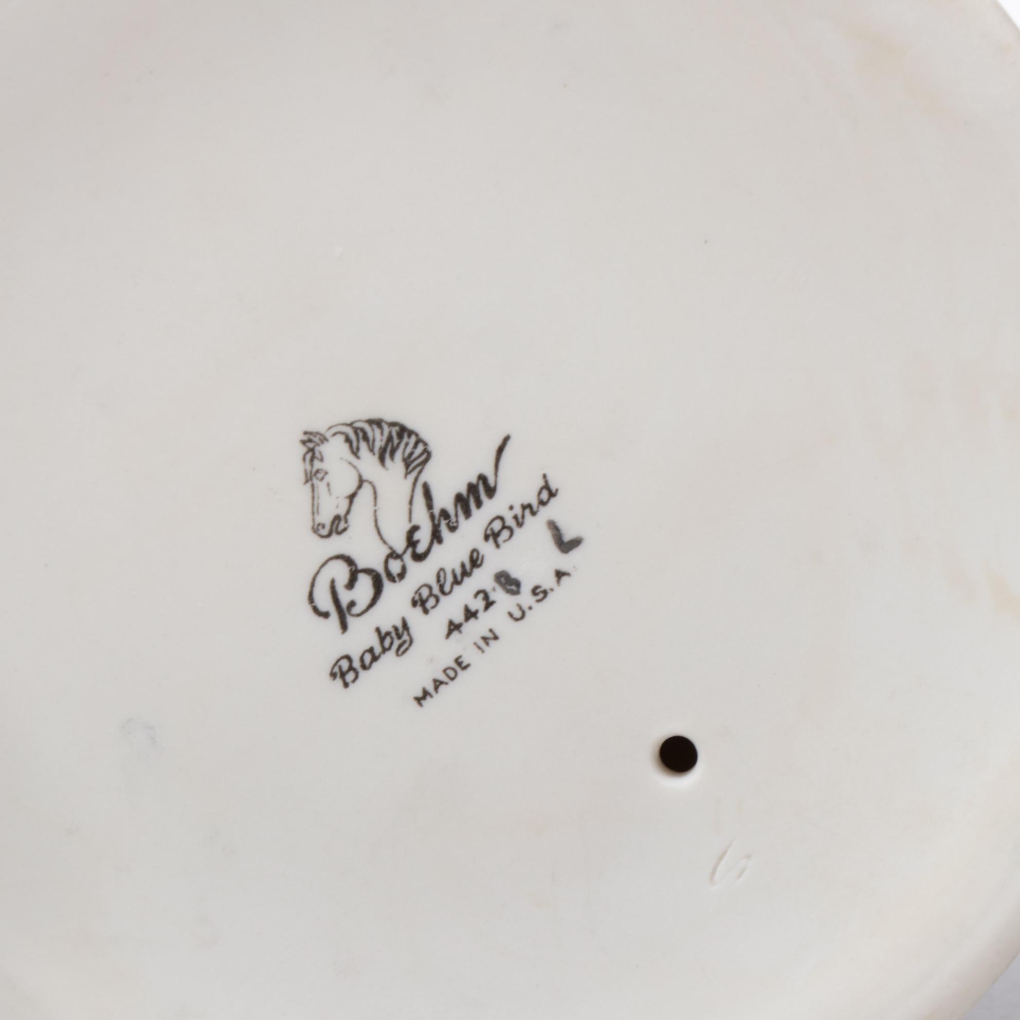 Boehm Baby Blue Bird, Baby Robin, Hedgling Magpie and Other Porcelain Birds