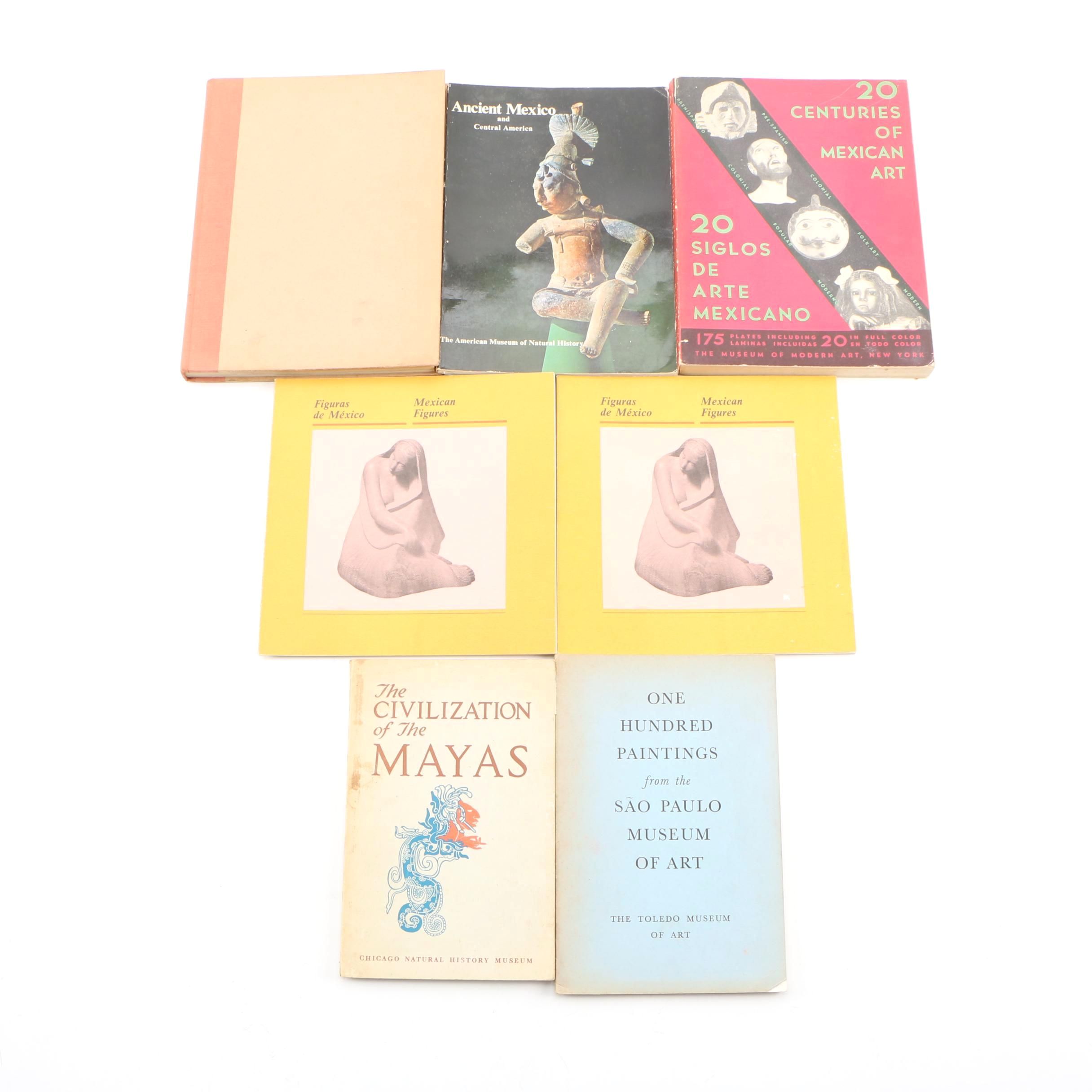 First Edition "Mexican Muralists" with Additional Spanish Influenced Art Books