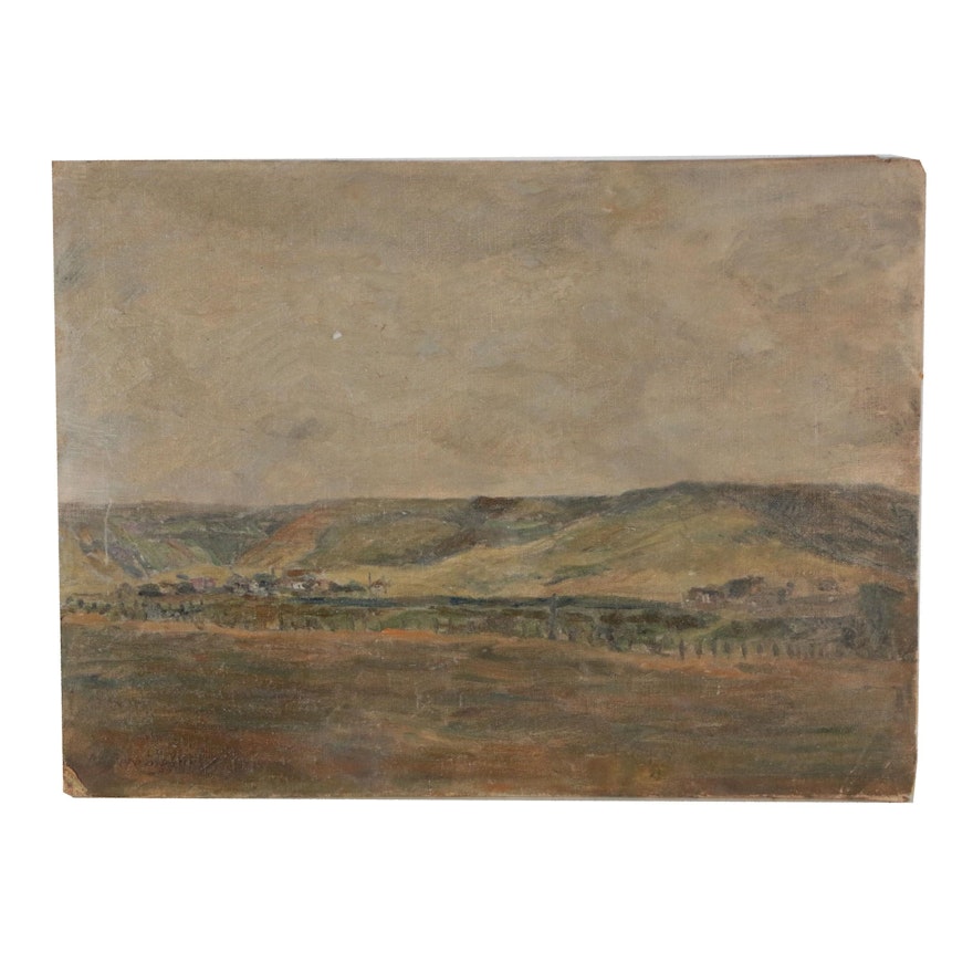 Early 20th Century Landscape Oil Painting