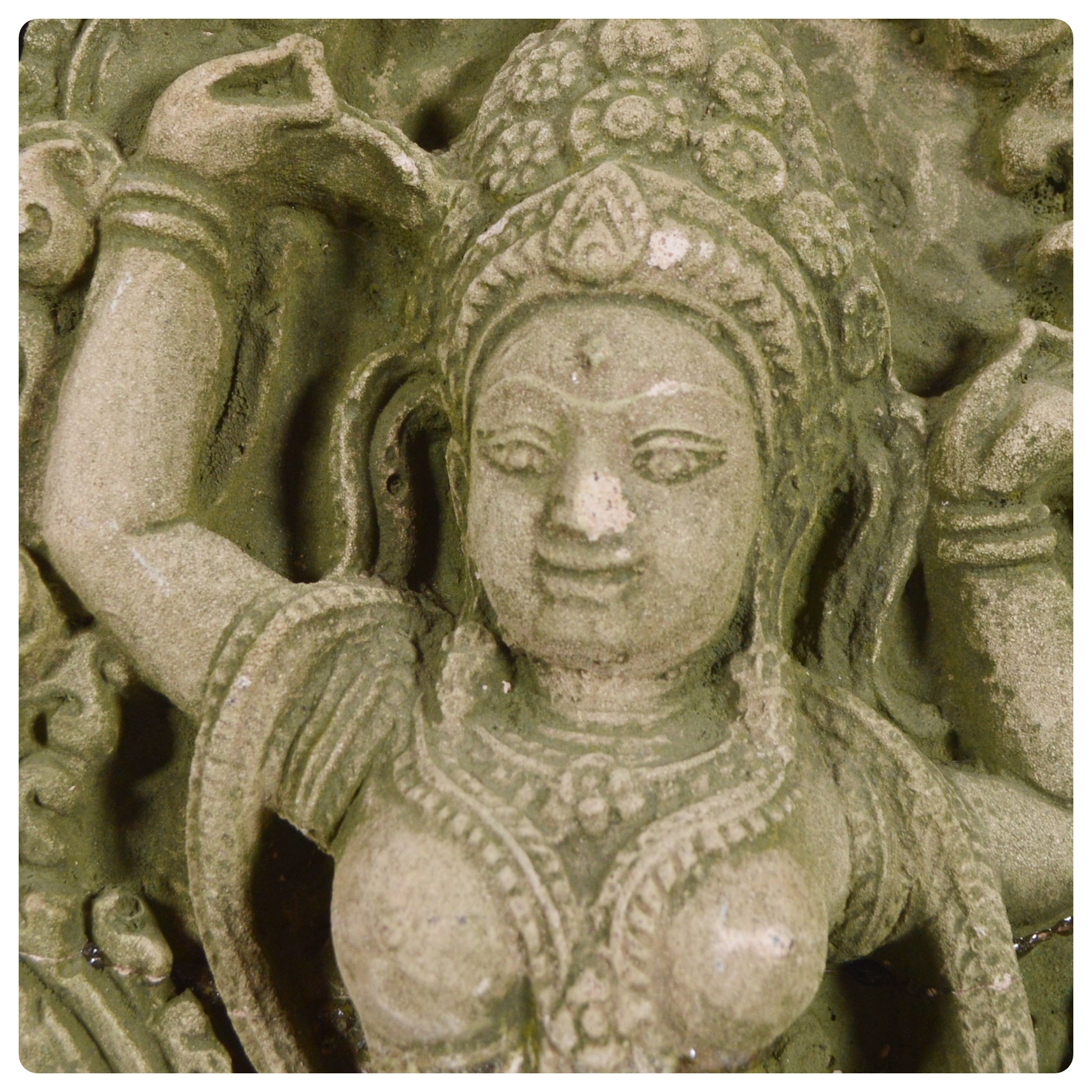 Indian Dancing Woman High Relief Stone Carving