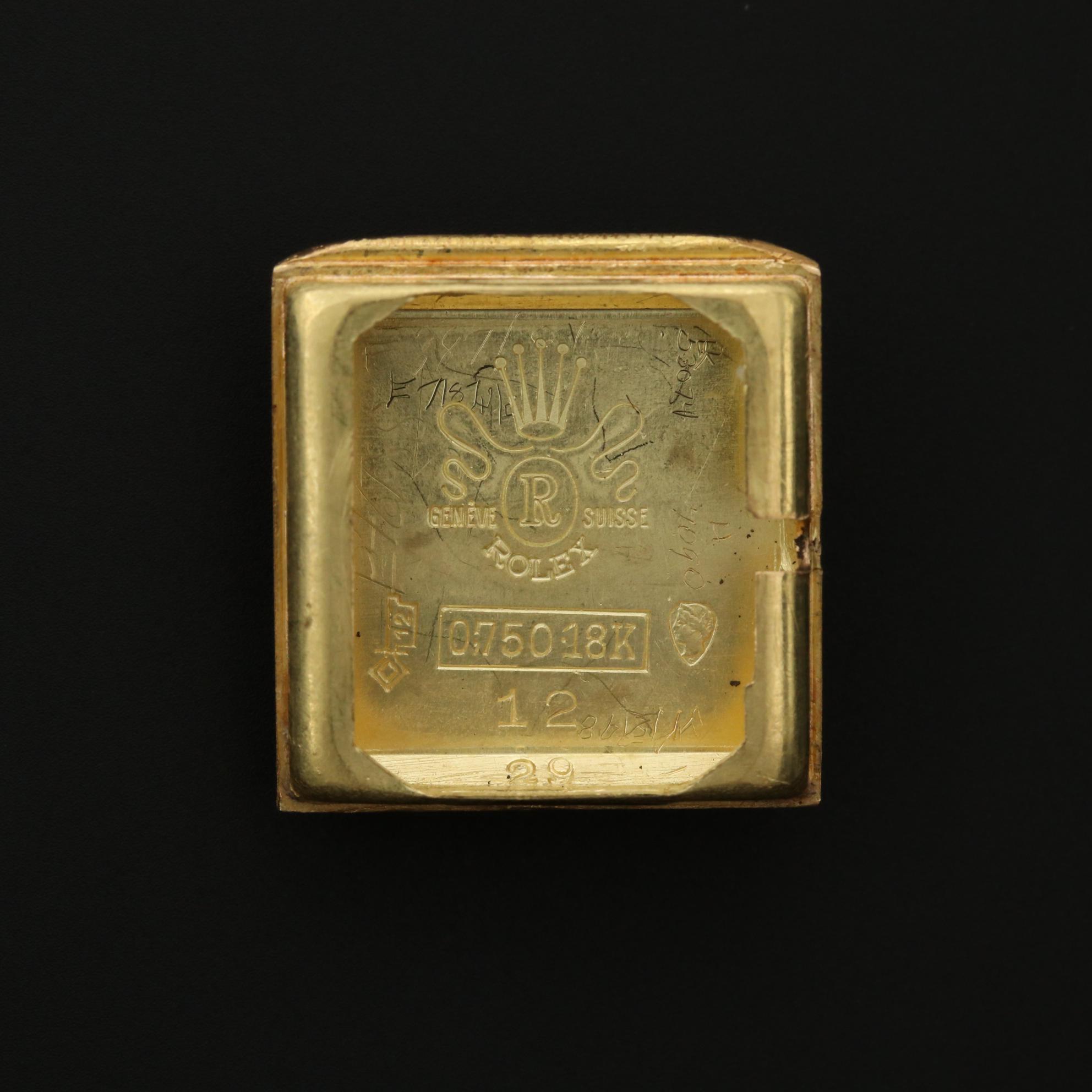 Vintage Rolex 18K Yellow Gold Diamond Watch