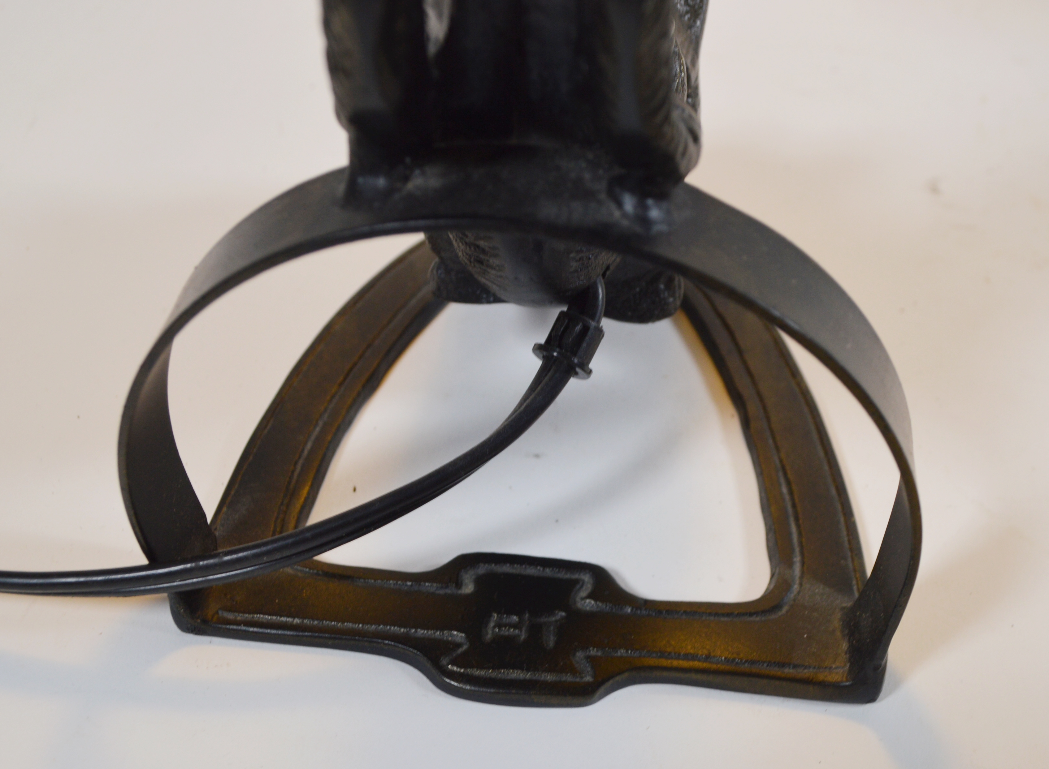 Millefiori Glass and Bronze Cat Table Lamp