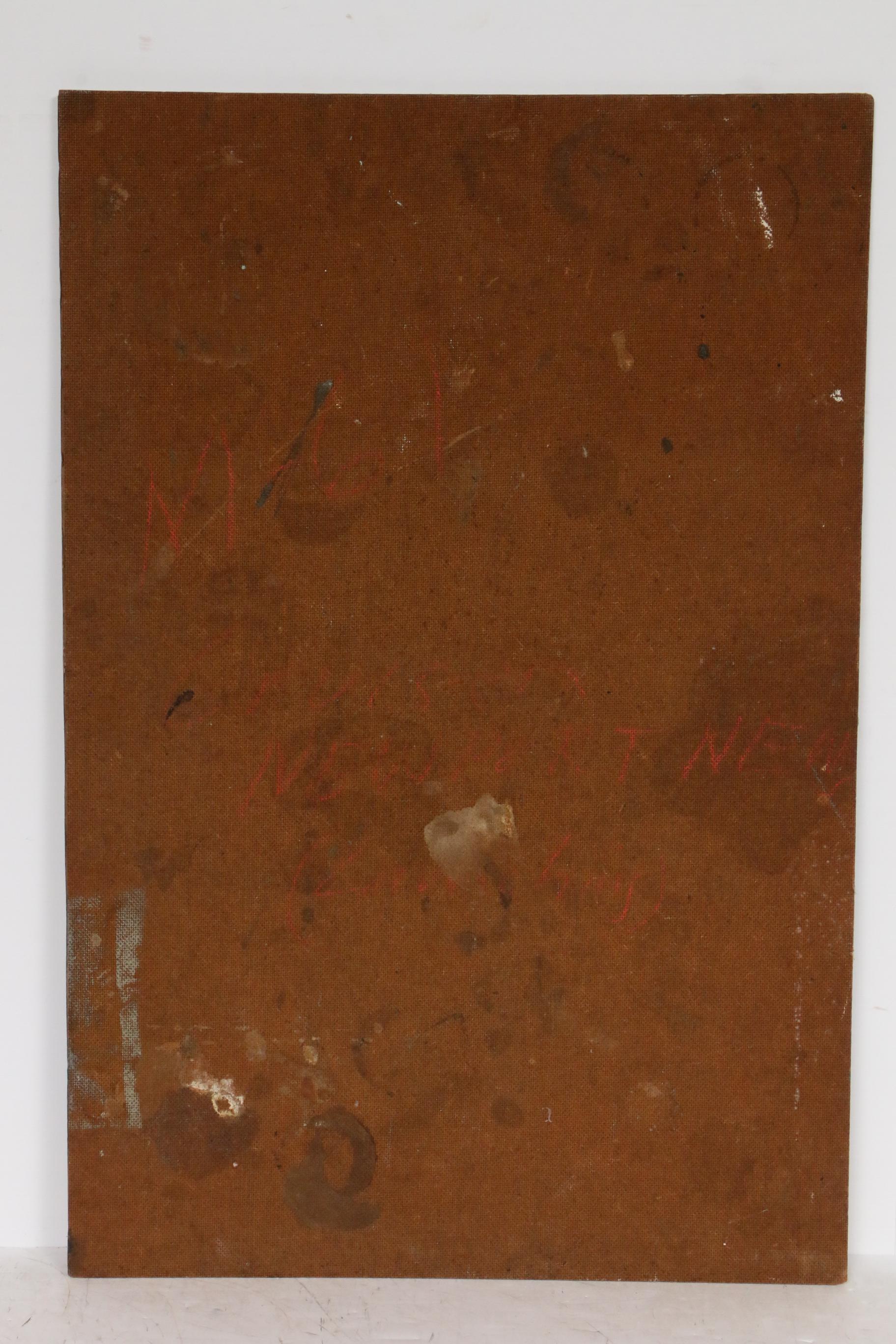 Oil Painting of USS Newport News Christening, Mid 20th Century