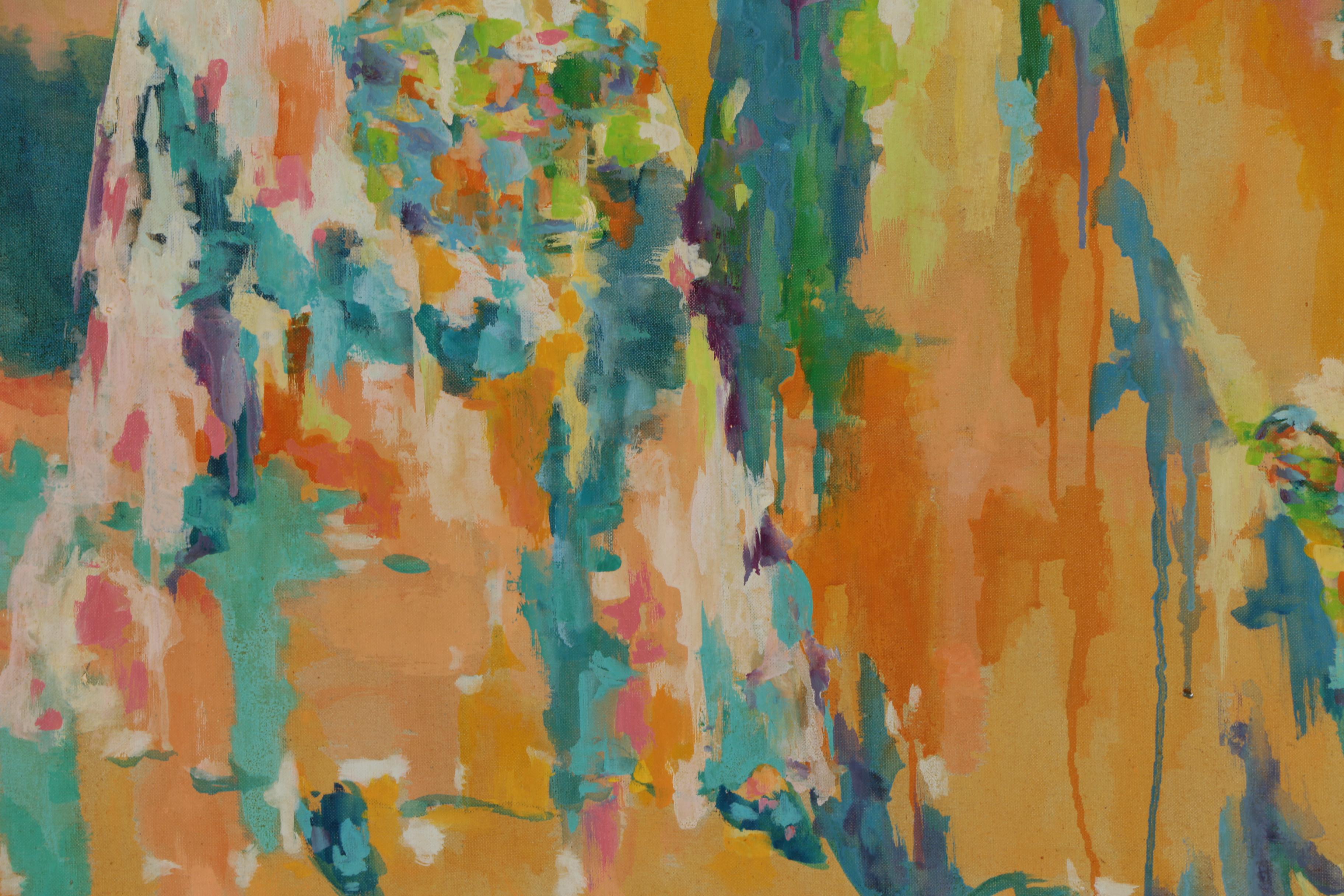 Ellie Siskind Acrylic Painting "Midday", 1970