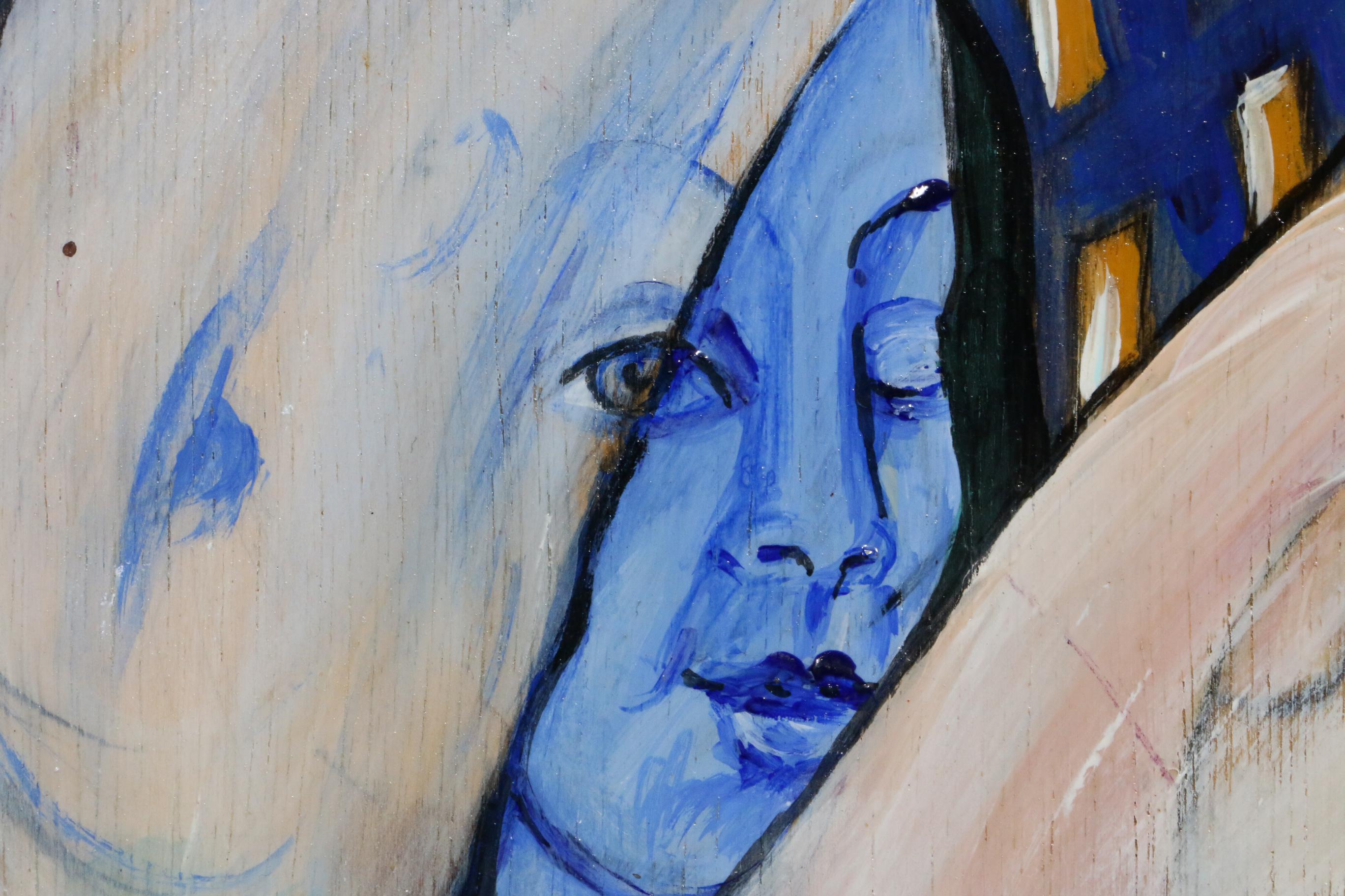 Ruth Porat Surrealist Style Oil Painting