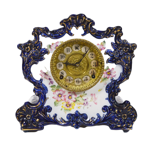 William L. Gilbert Porcelain Mantel Clock, circa 1907