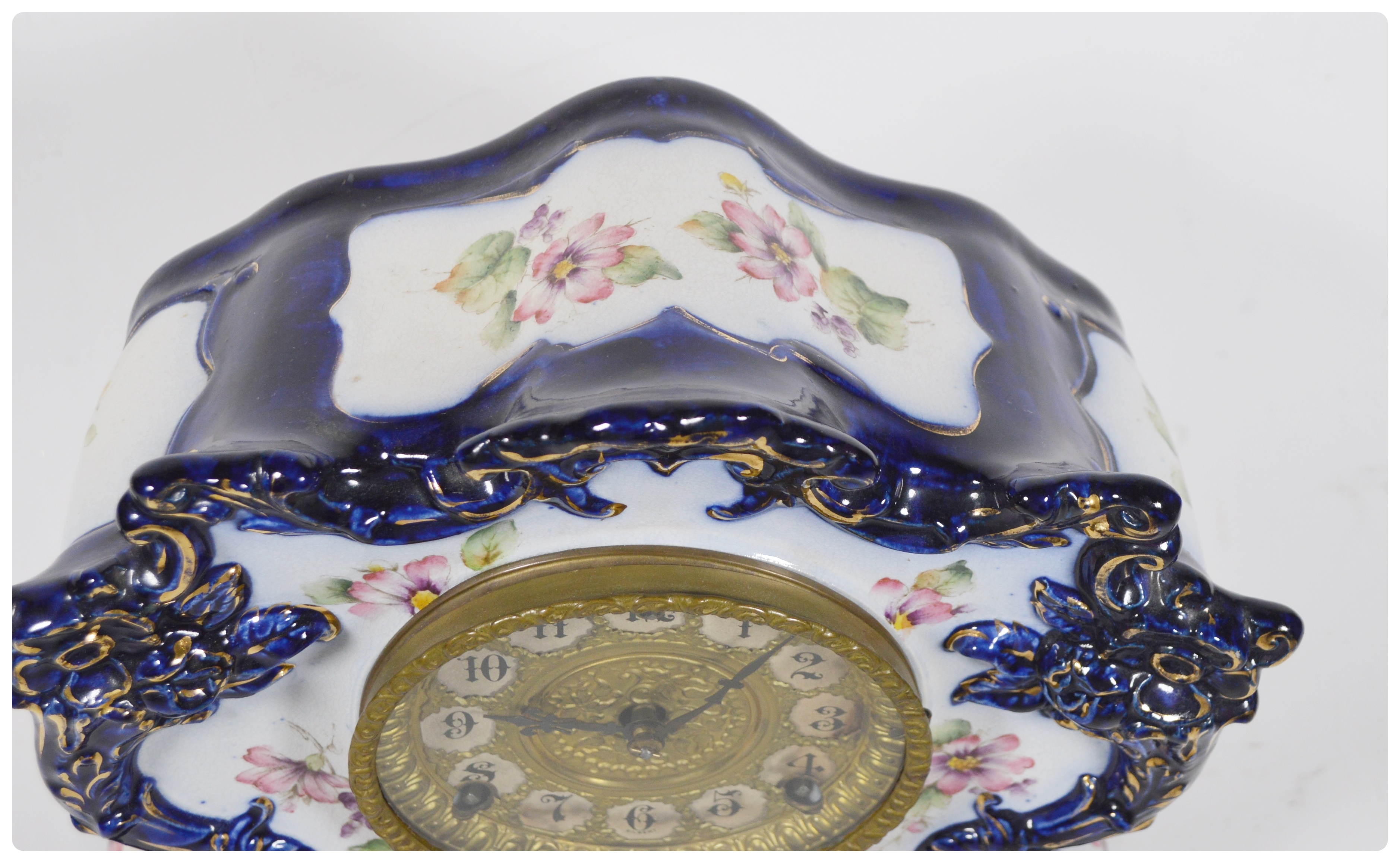 William L. Gilbert Porcelain Mantel Clock, circa 1907