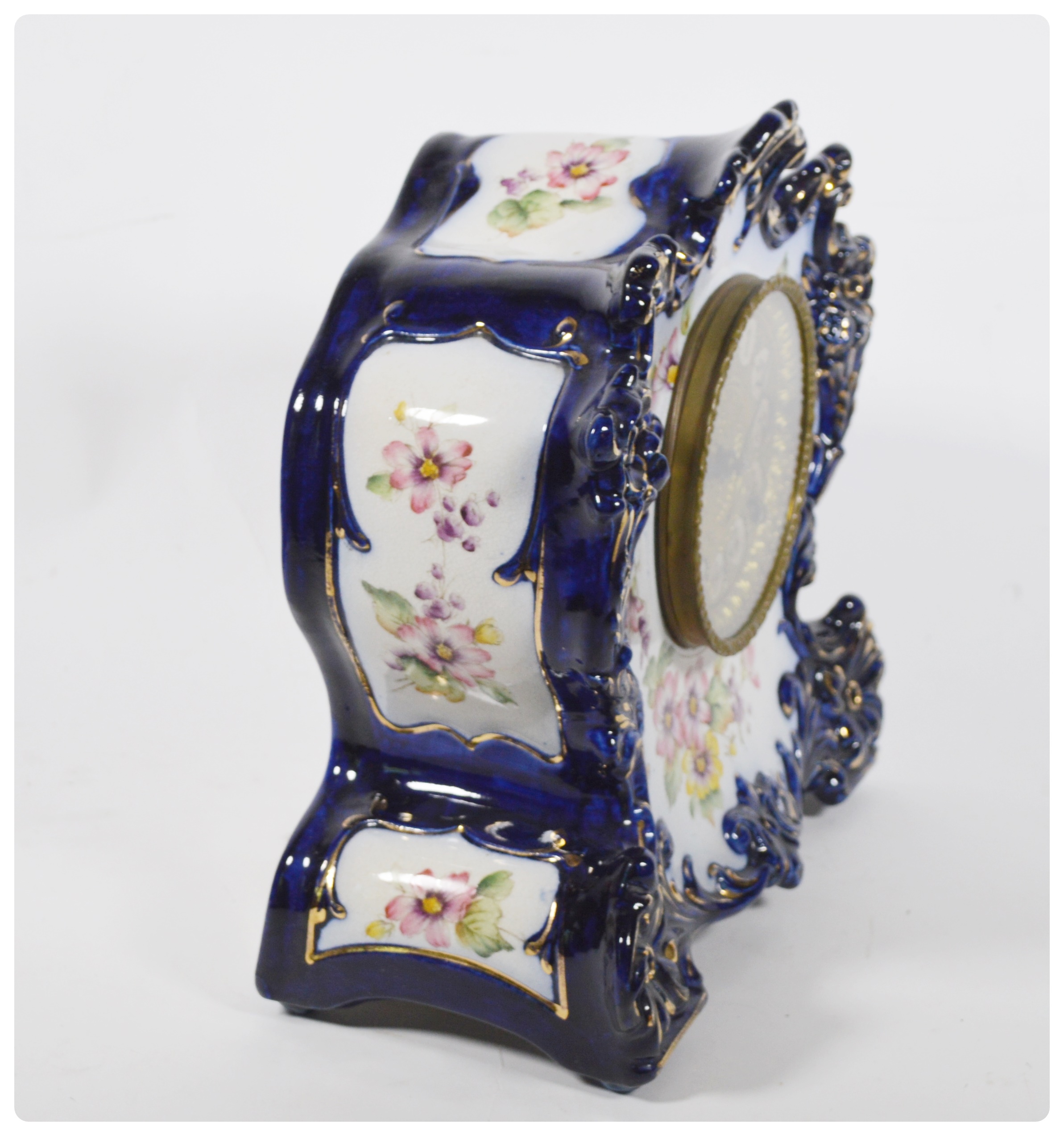 William L. Gilbert Porcelain Mantel Clock, circa 1907