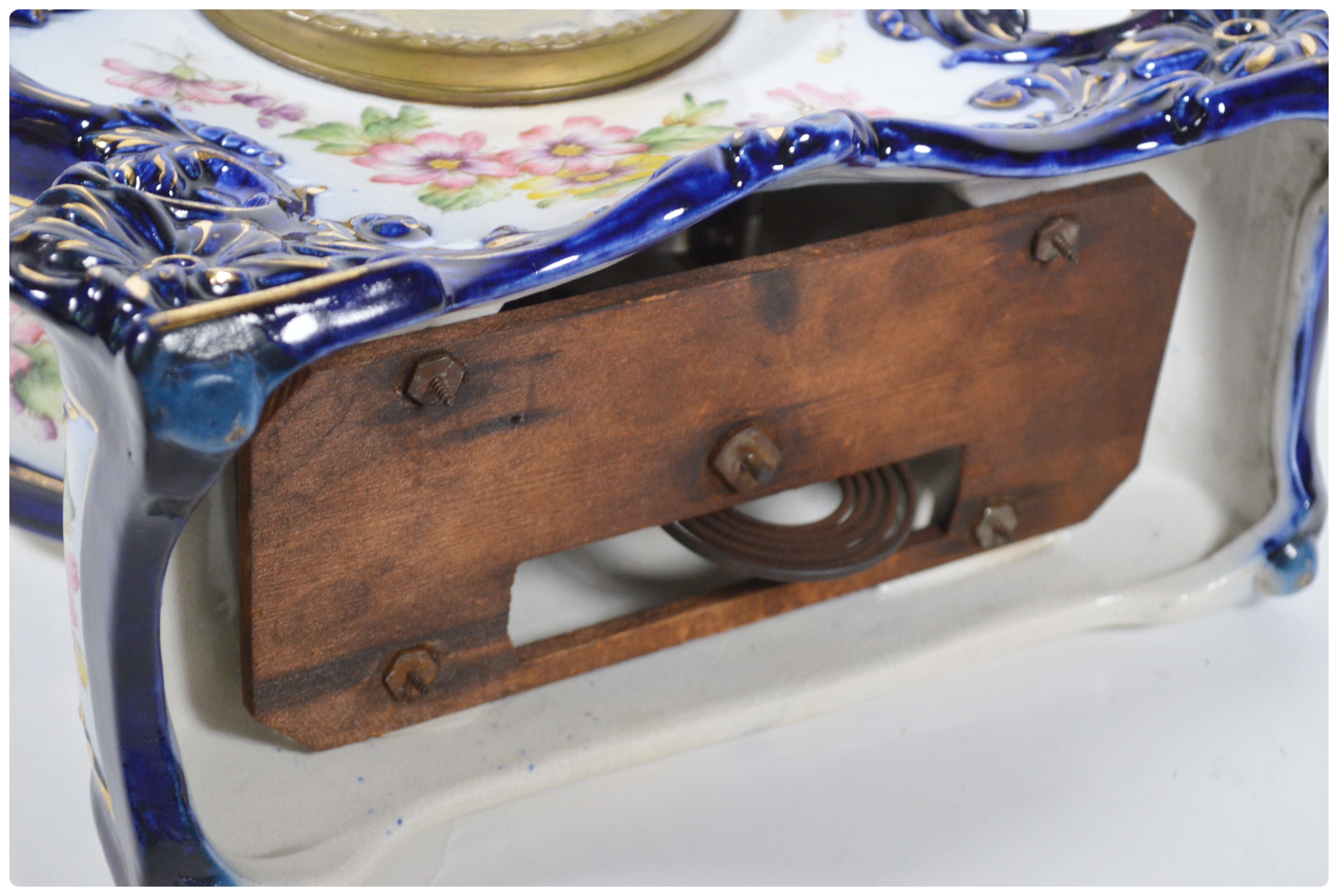 William L. Gilbert Porcelain Mantel Clock, circa 1907