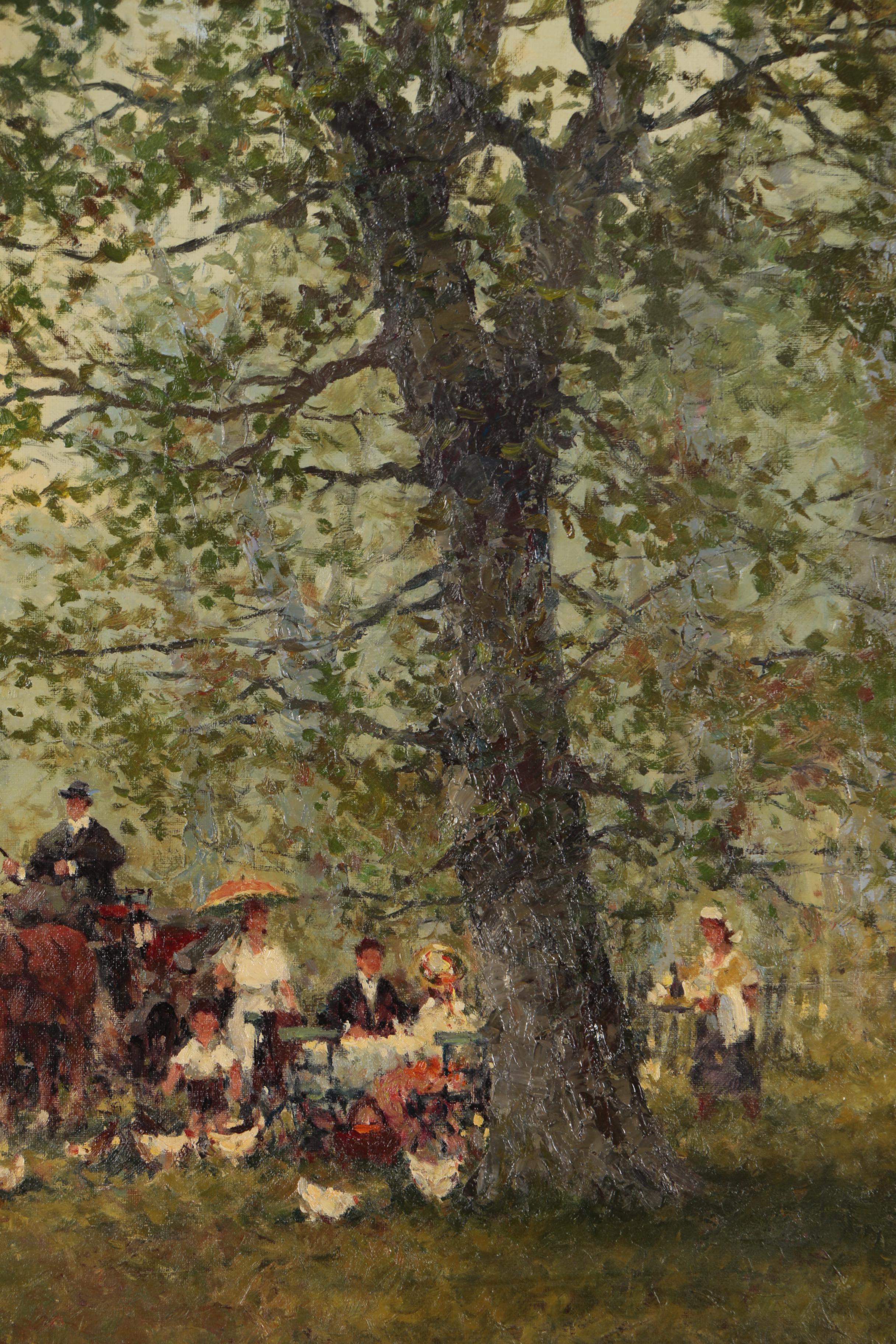 Alex Follak Oil Painting, Mid 20th Century