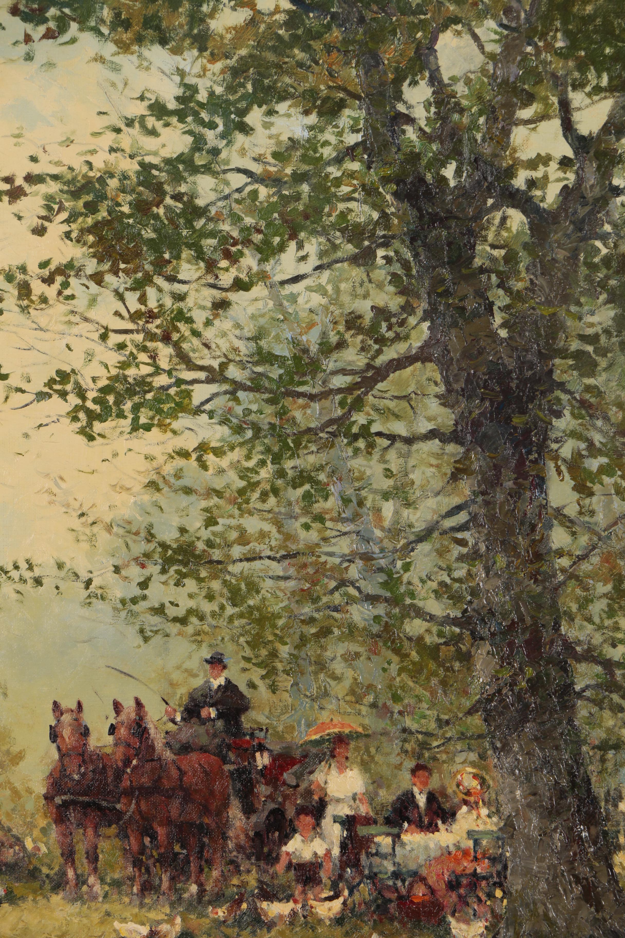 Alex Follak Oil Painting, Mid 20th Century