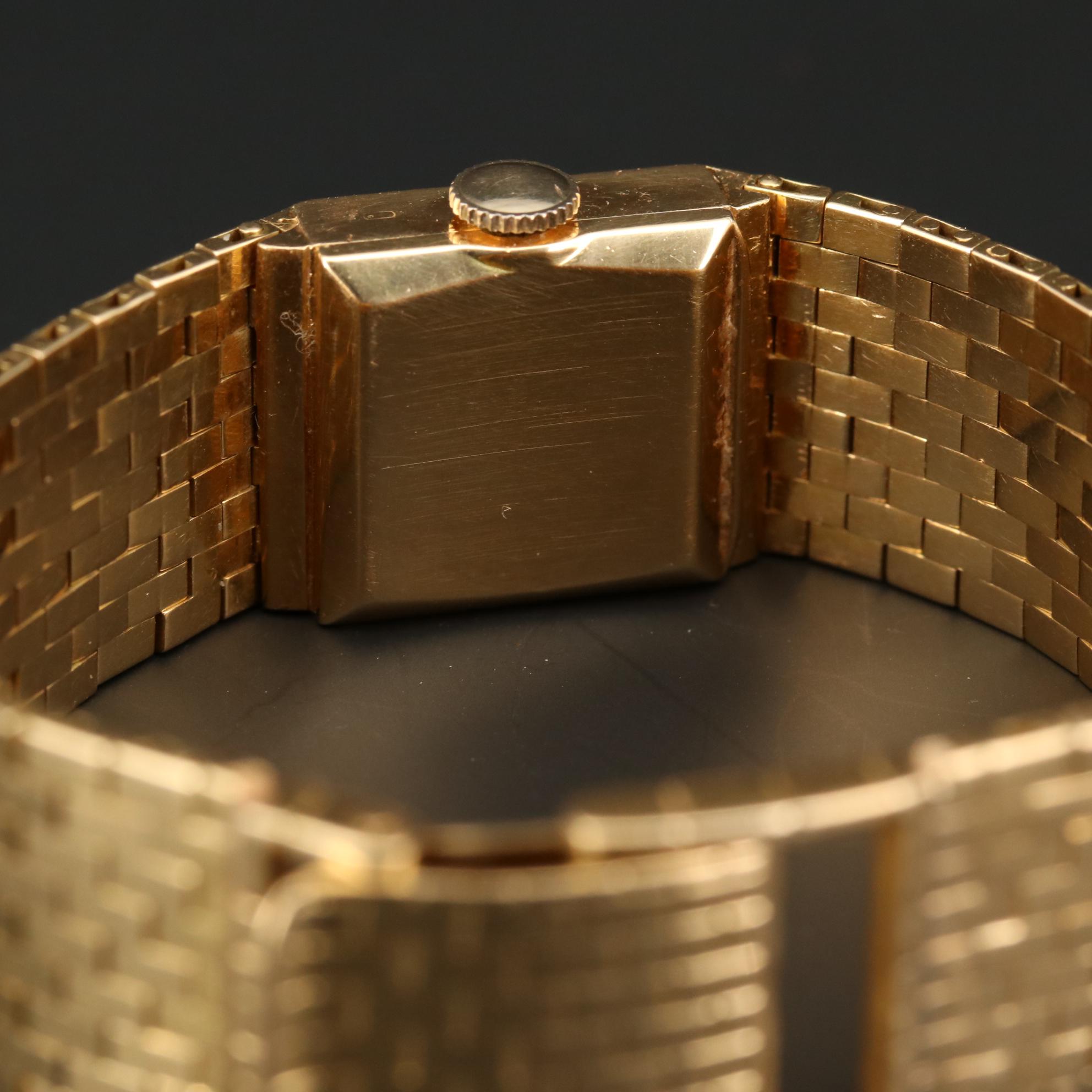 Vintage Rolex 18K Yellow Gold Diamond Watch