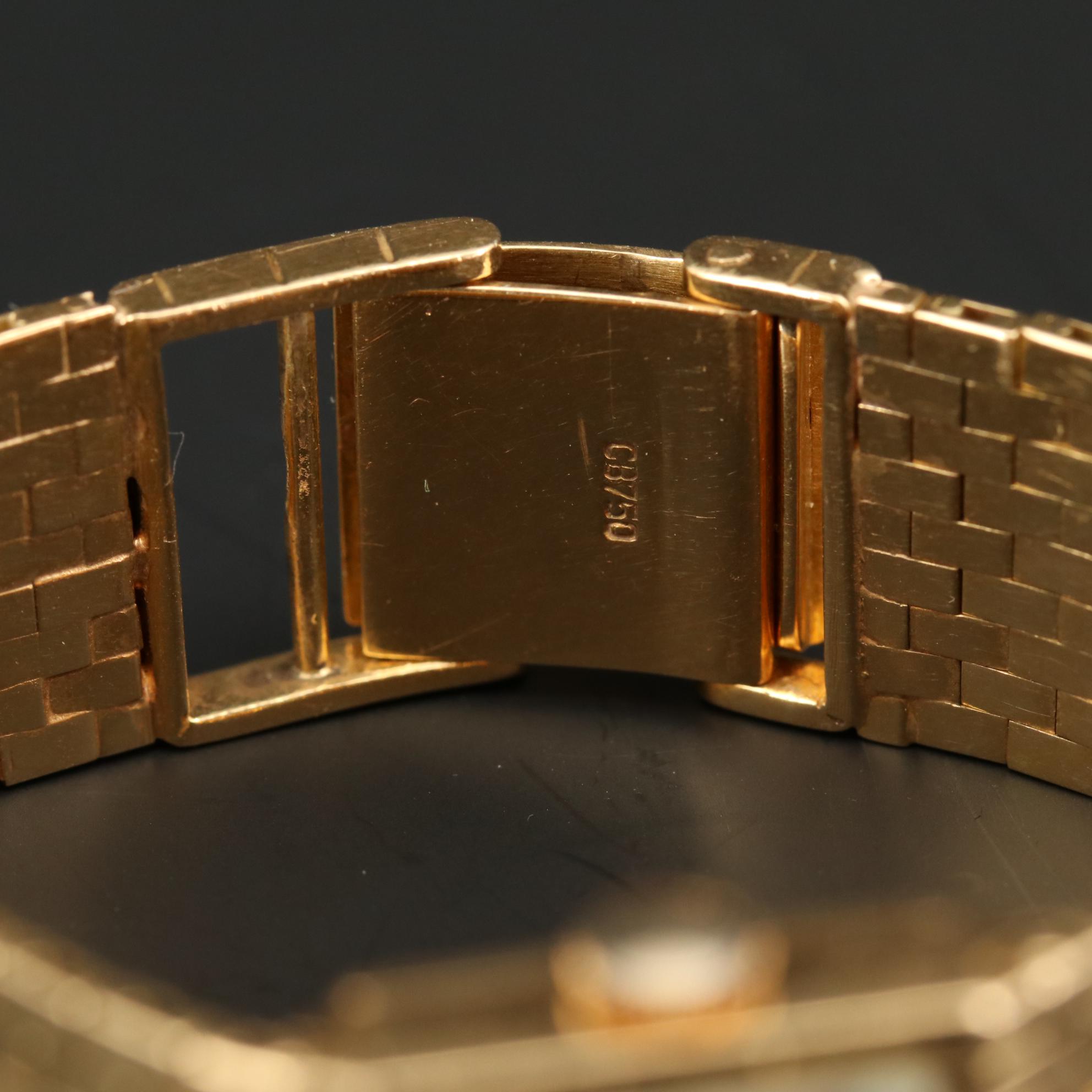 Vintage Rolex 18K Yellow Gold Diamond Watch