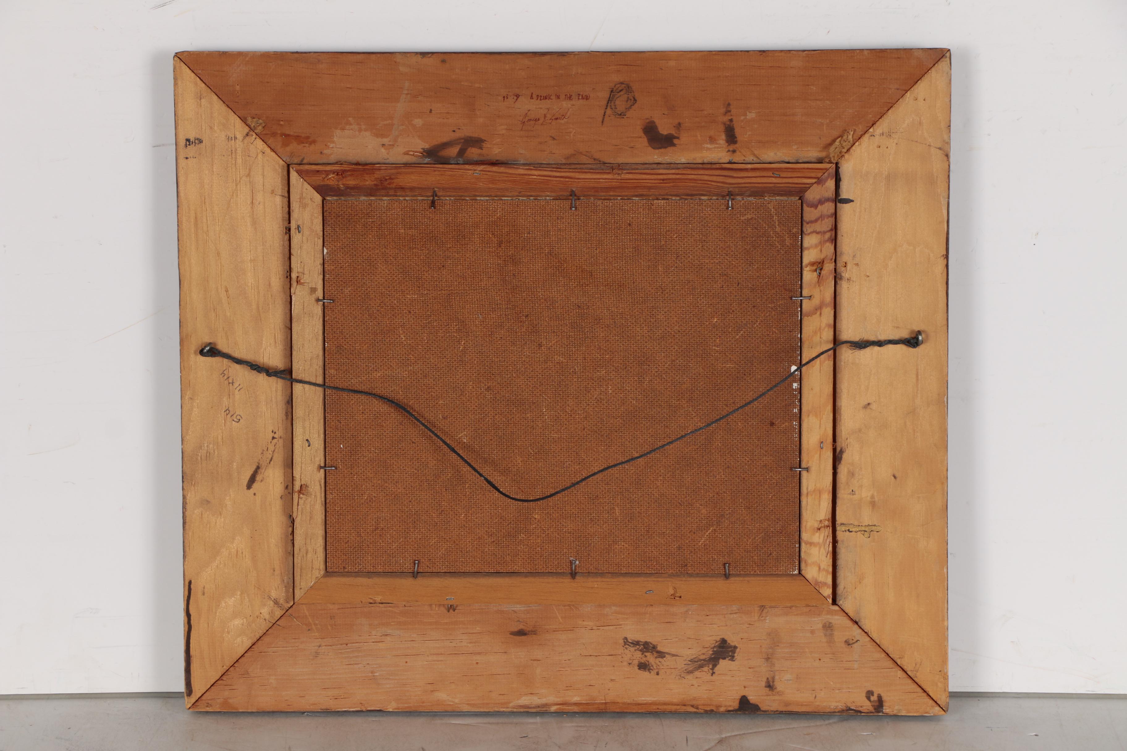 George Dee Smith Oil Painting "A Drink in the Rain"