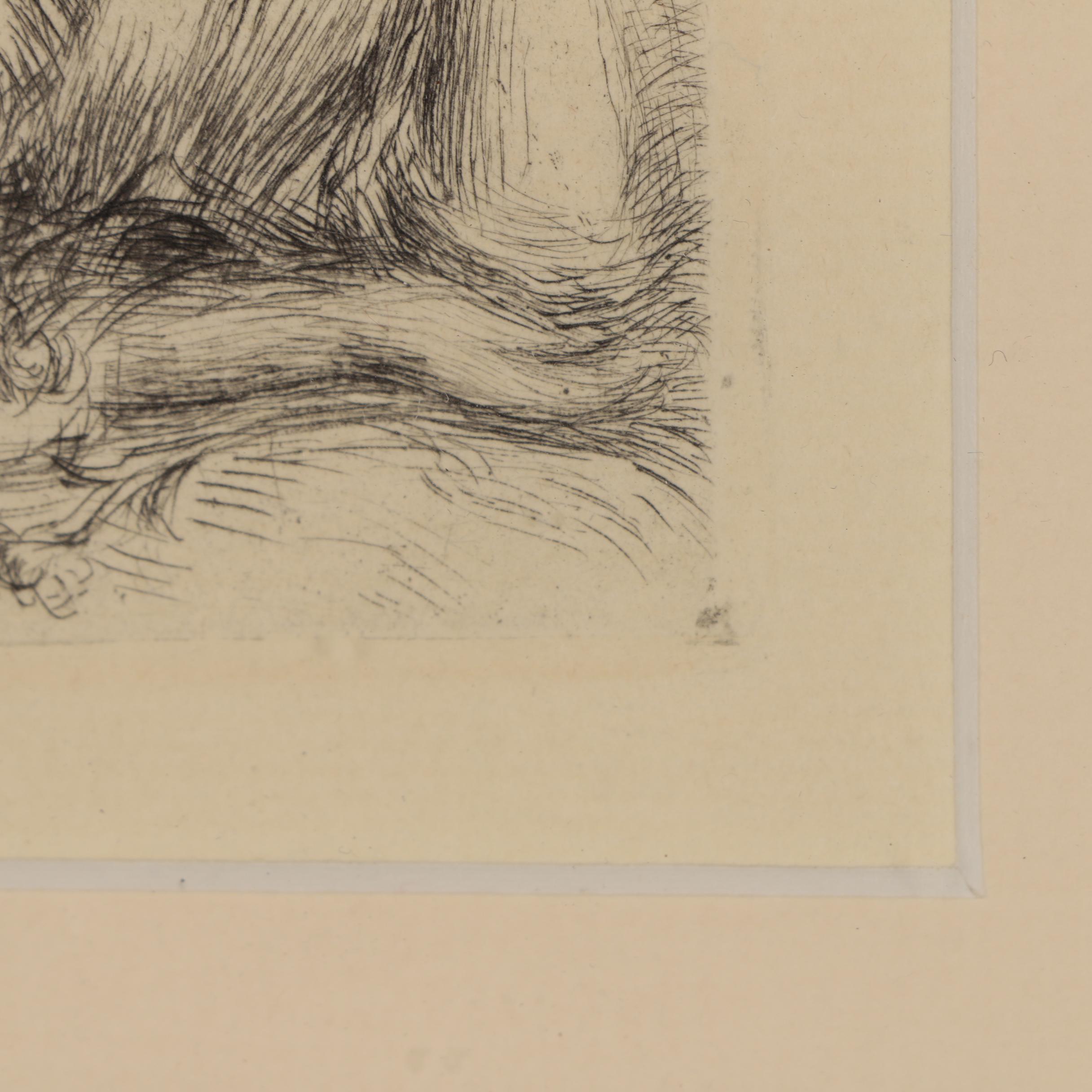 Pierre Auguste Renoir Restrike Etching "Le Chapeau Épinglé"