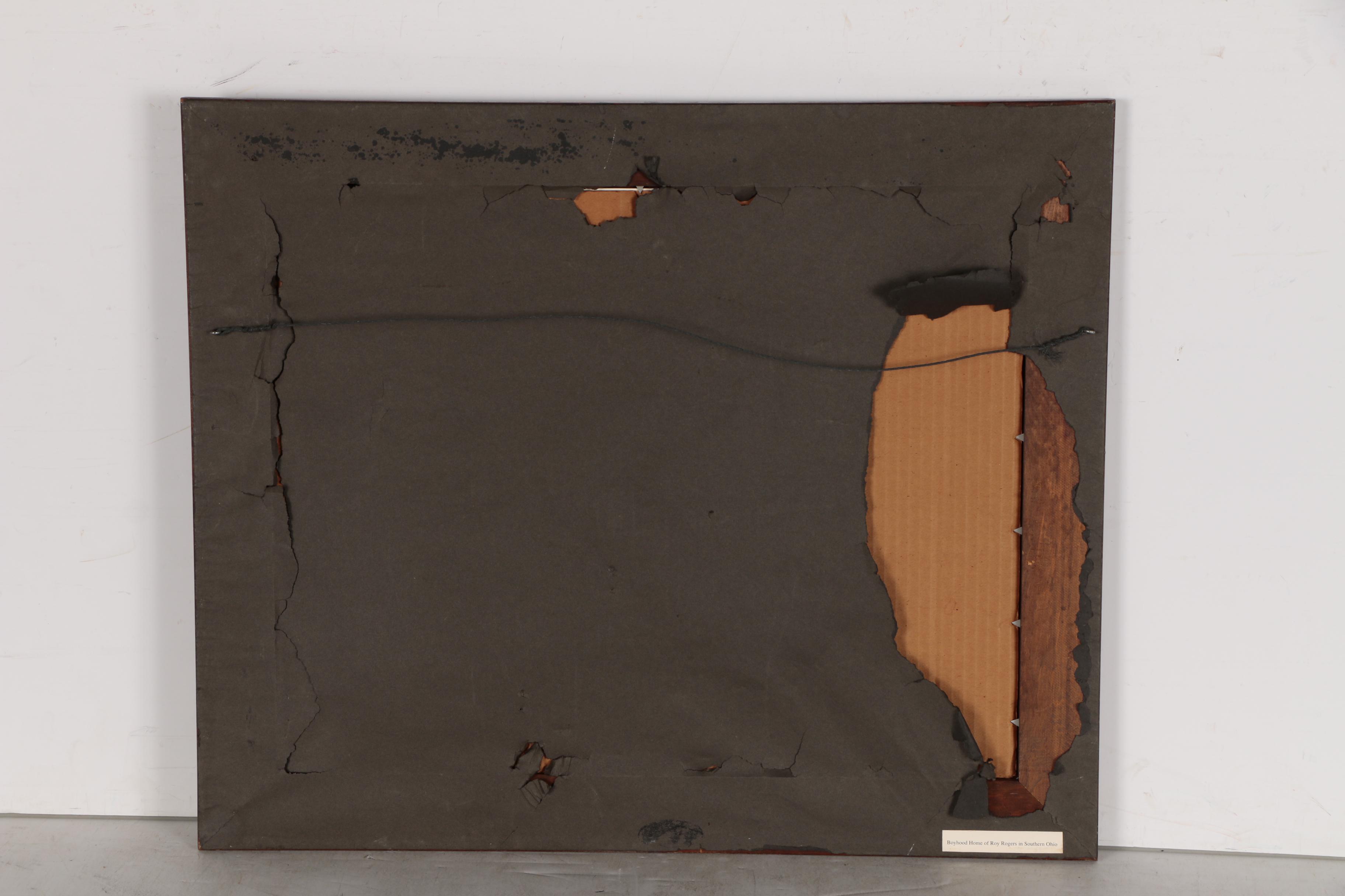 George Little Offset Lithograph of Roy Rogers' Boyhood Home