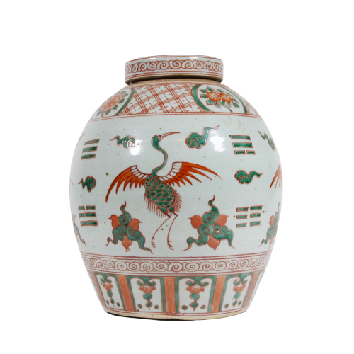 Chinese Qing Provincial Stoneware Ginger Jar, Late 19th Century