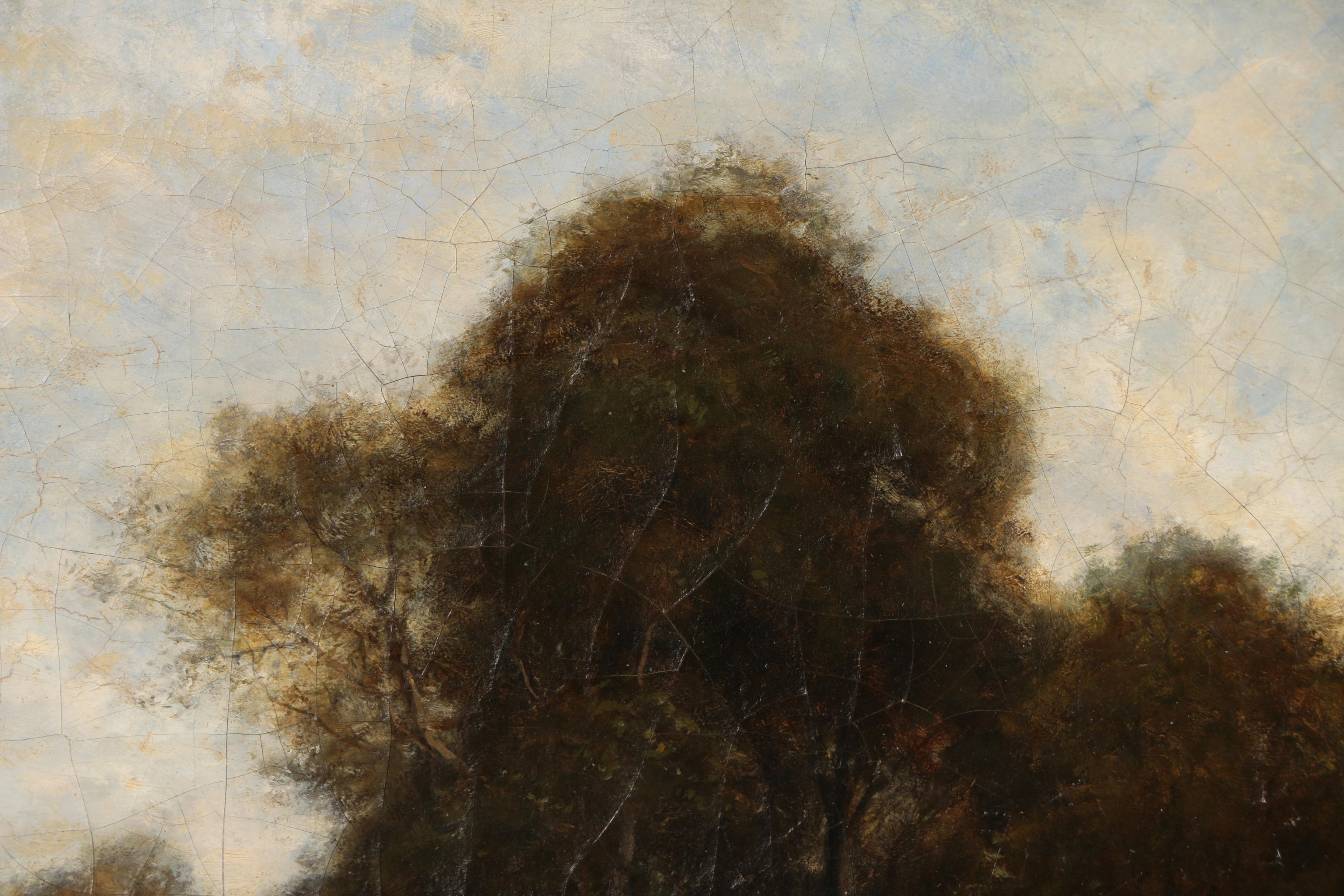 Richard Pauli Oil Painting of Tonalist Landscape, Late 19th Century