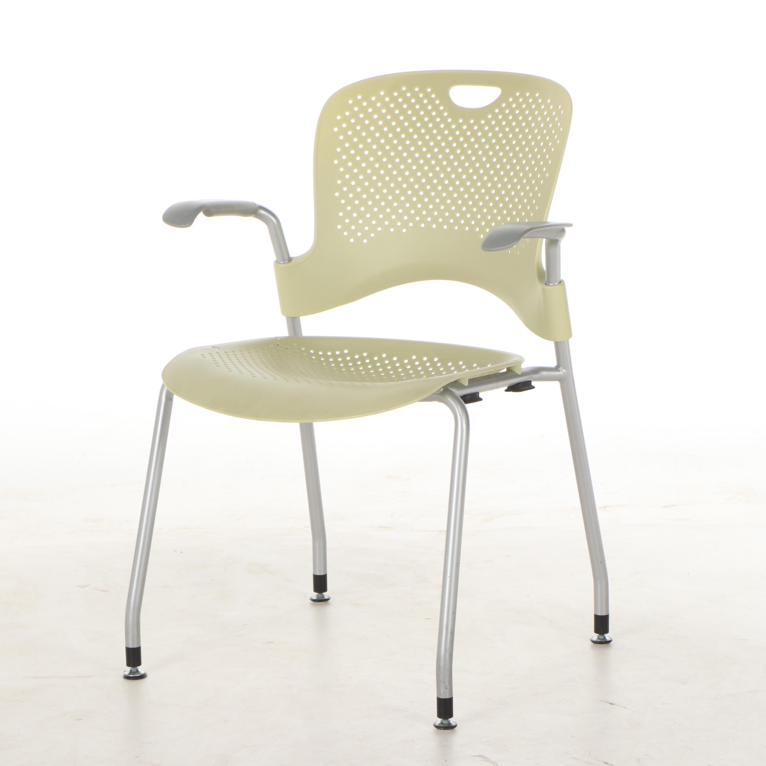 Herman Miller "Caper" Stacking Arm Chairs, Contemporary