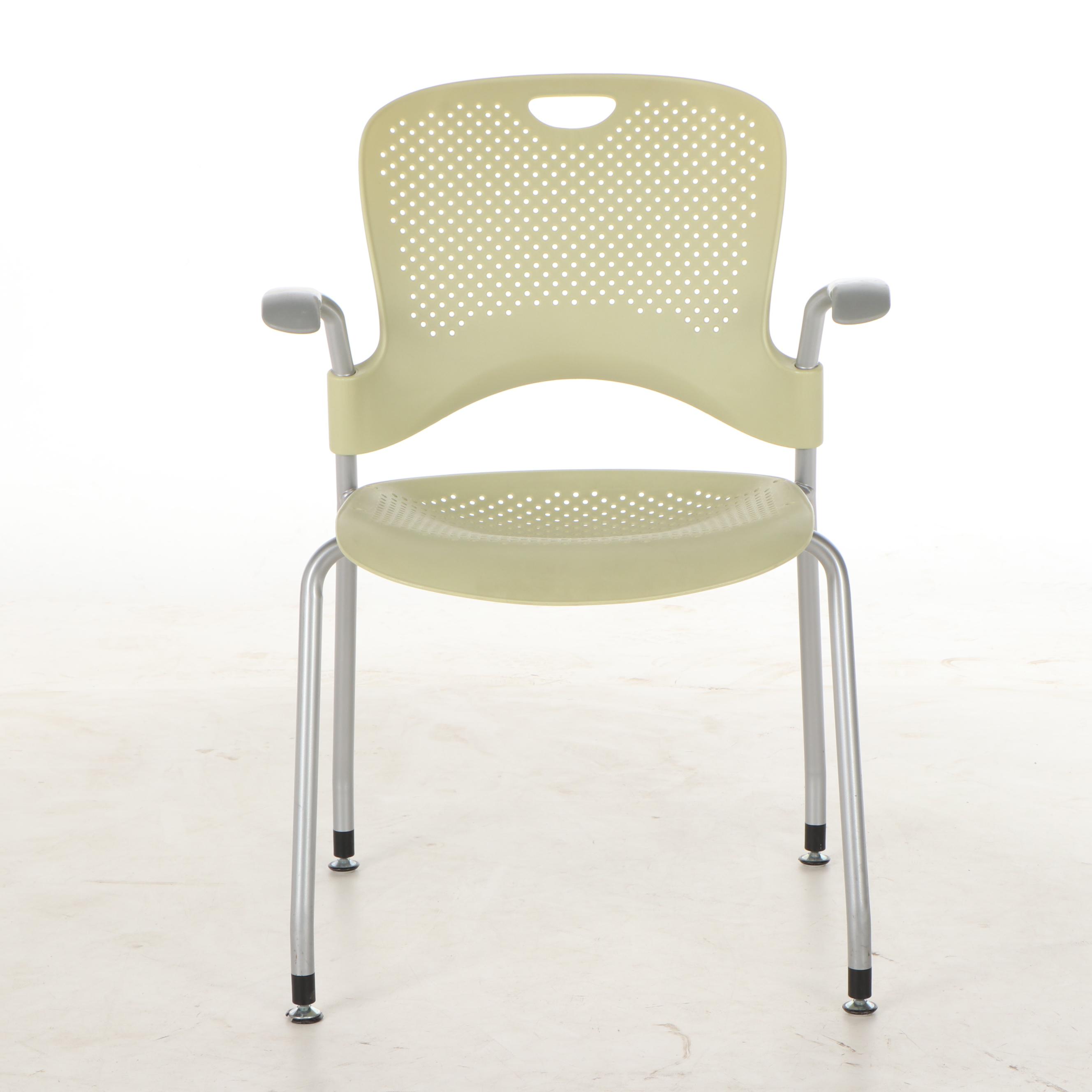 Herman Miller "Caper" Stacking Arm Chairs, Contemporary