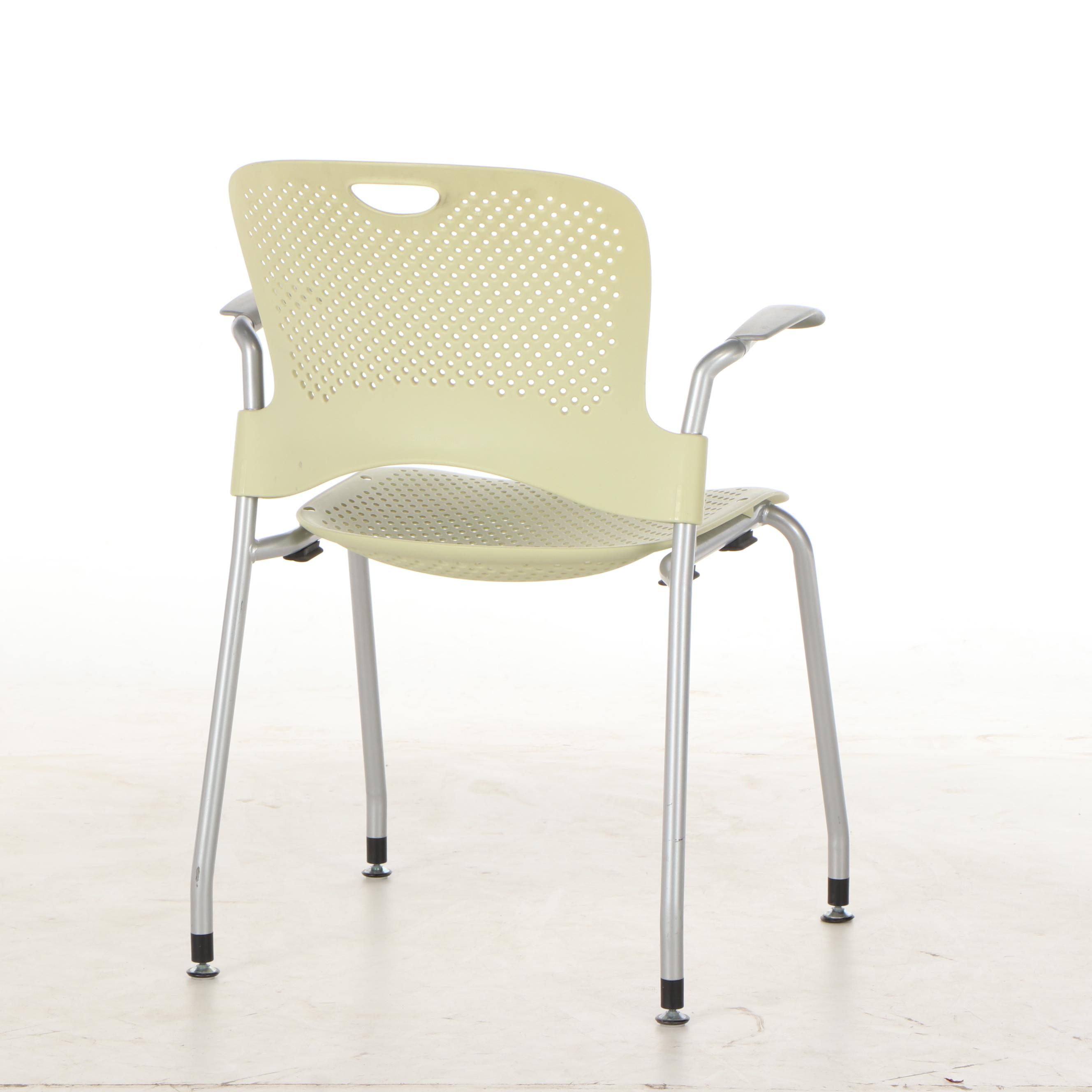 Herman Miller "Caper" Stacking Arm Chairs, Contemporary