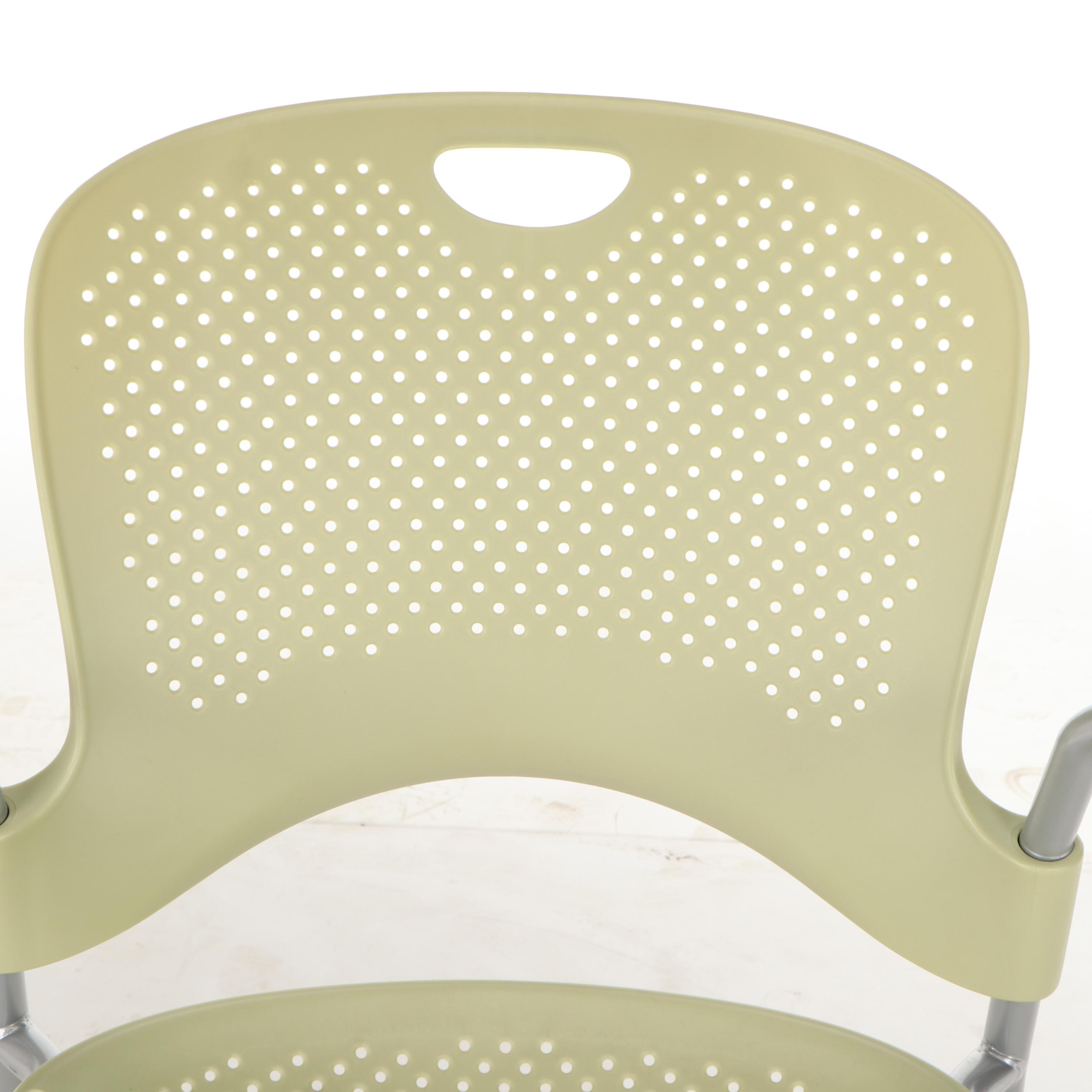 Herman Miller "Caper" Stacking Arm Chairs, Contemporary