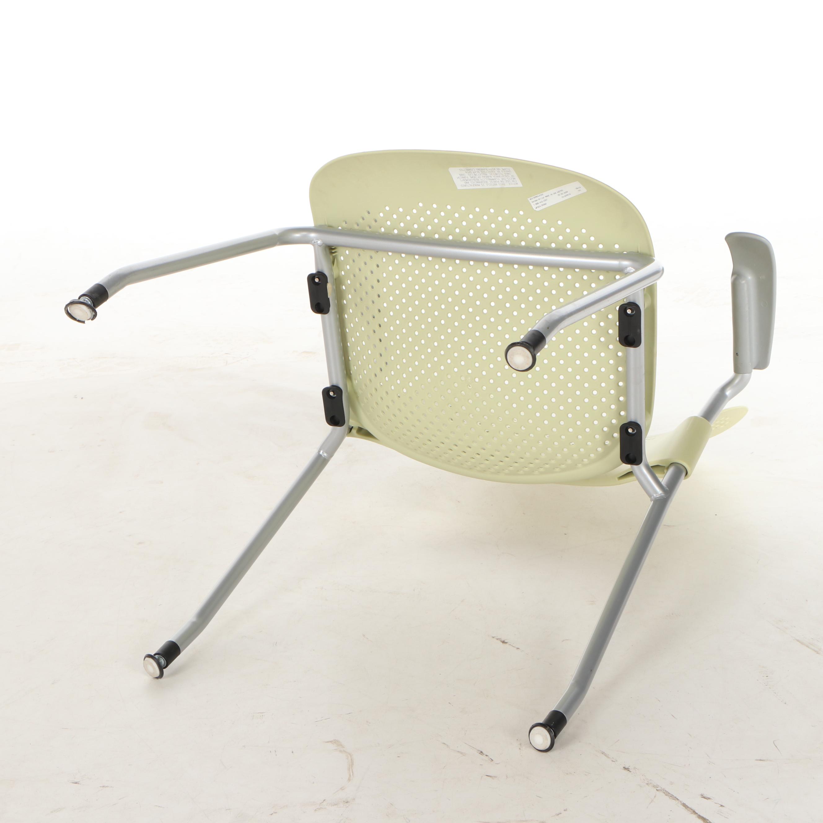 Herman Miller "Caper" Stacking Arm Chairs, Contemporary