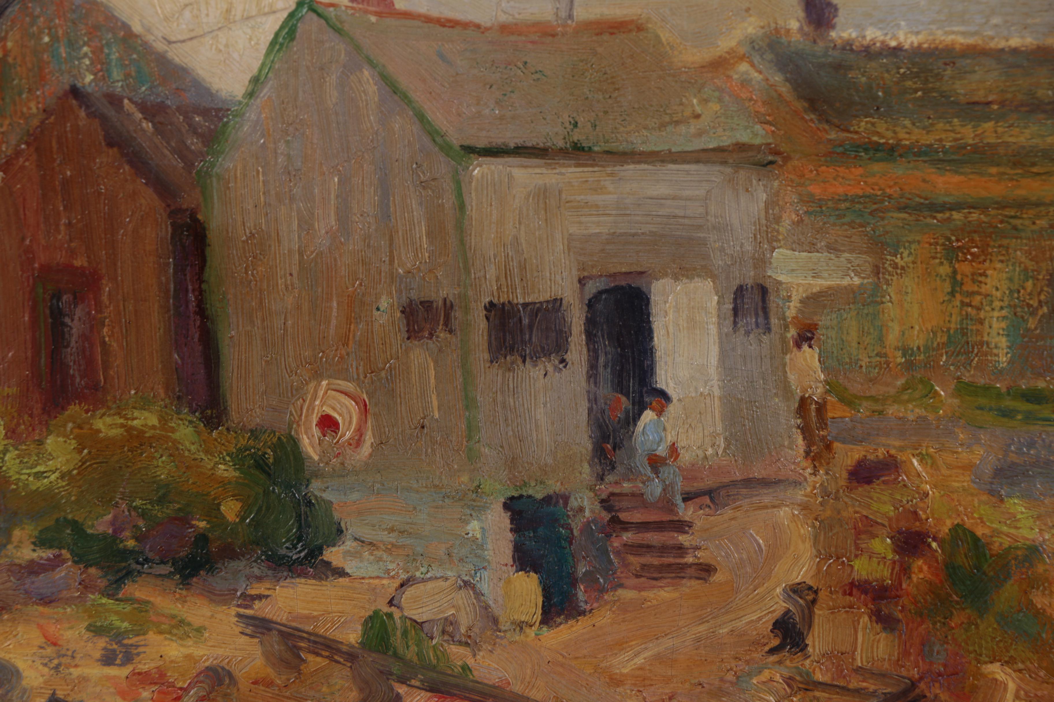 Aldro Hibbard Oil Painting "Shanty Town"