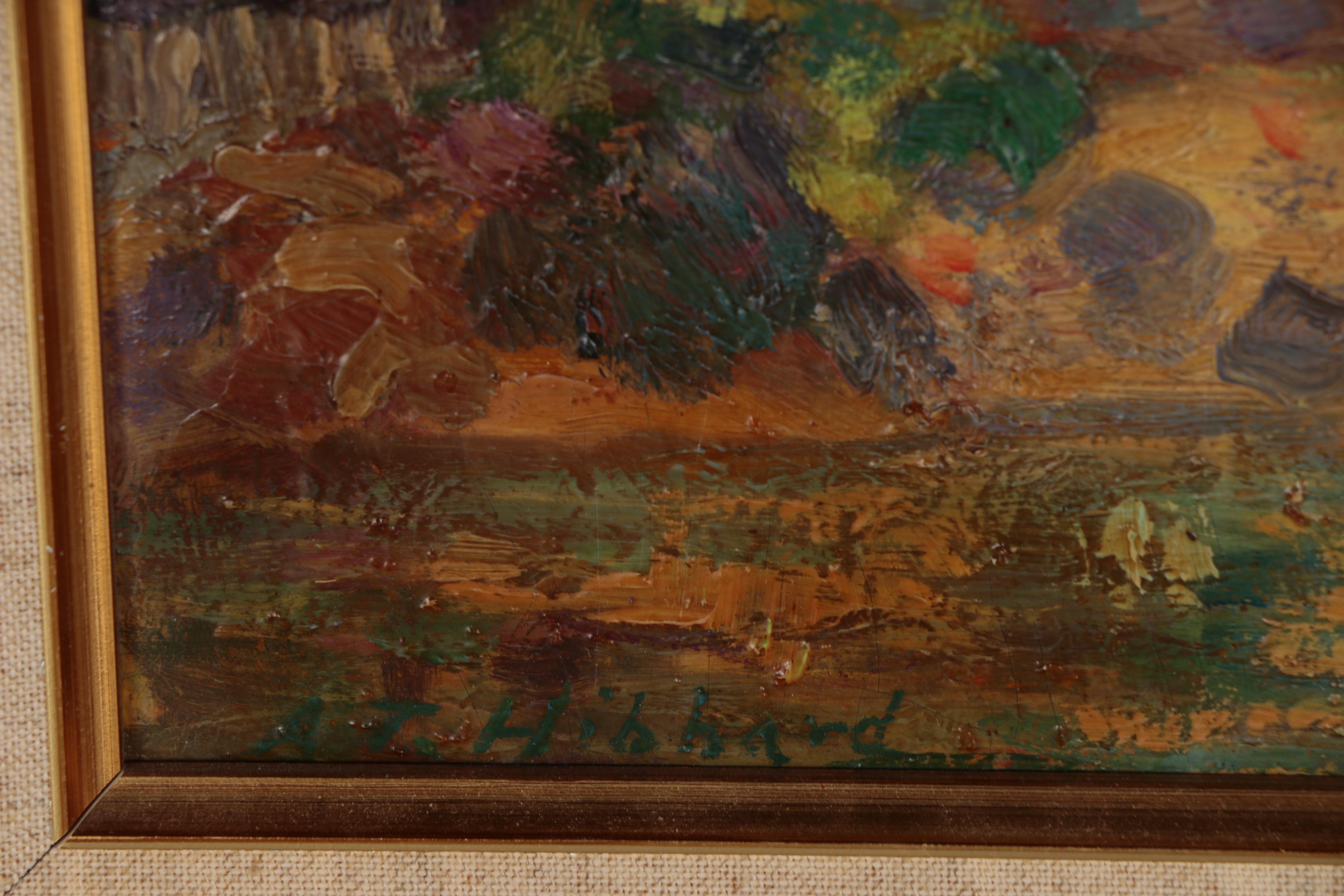 Aldro Hibbard Oil Painting "Shanty Town"