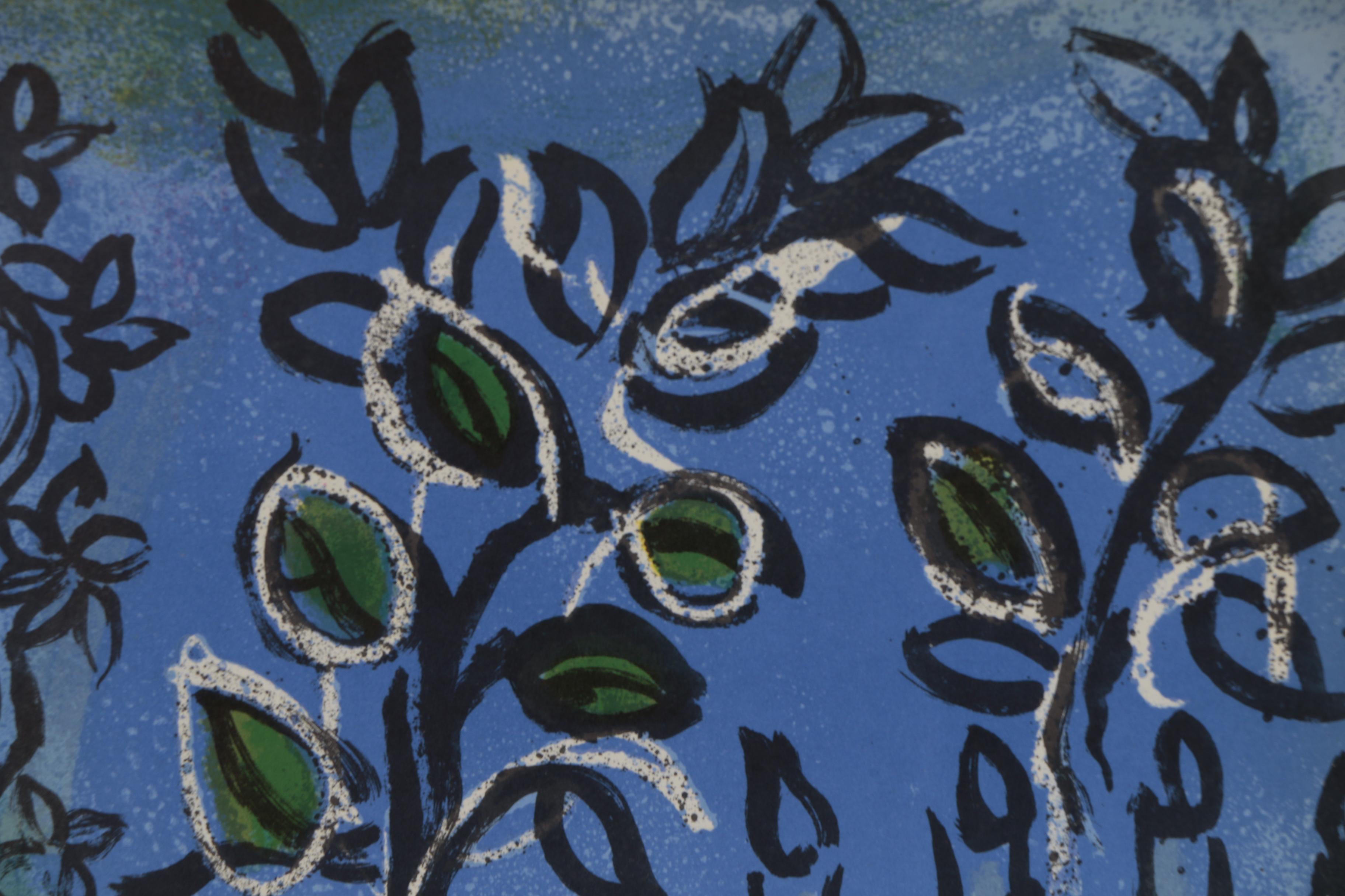 Marc Chagall Color Lithograph for "Vitraux pour Jérusalem"