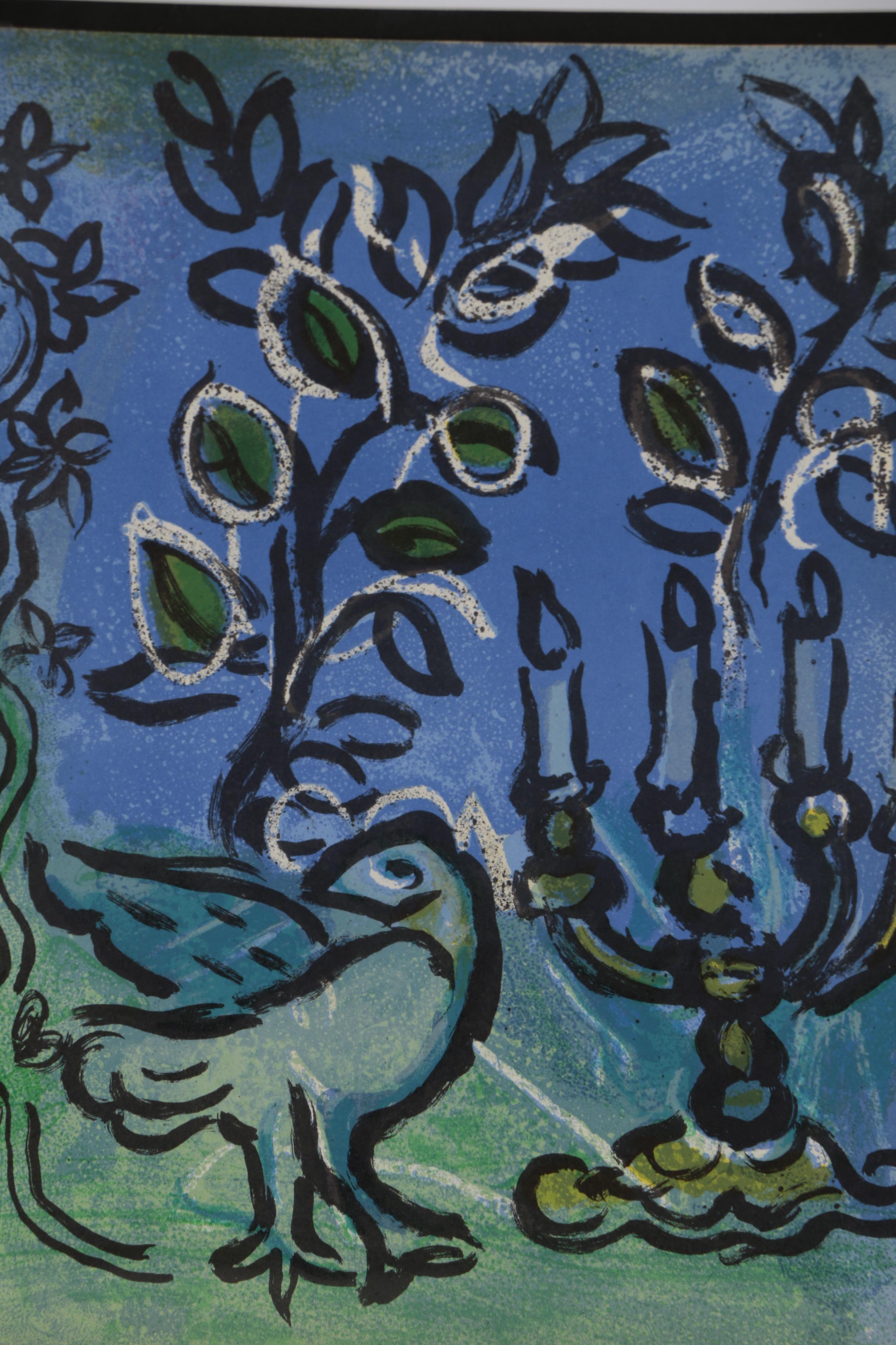 Marc Chagall Color Lithograph for "Vitraux pour Jérusalem"