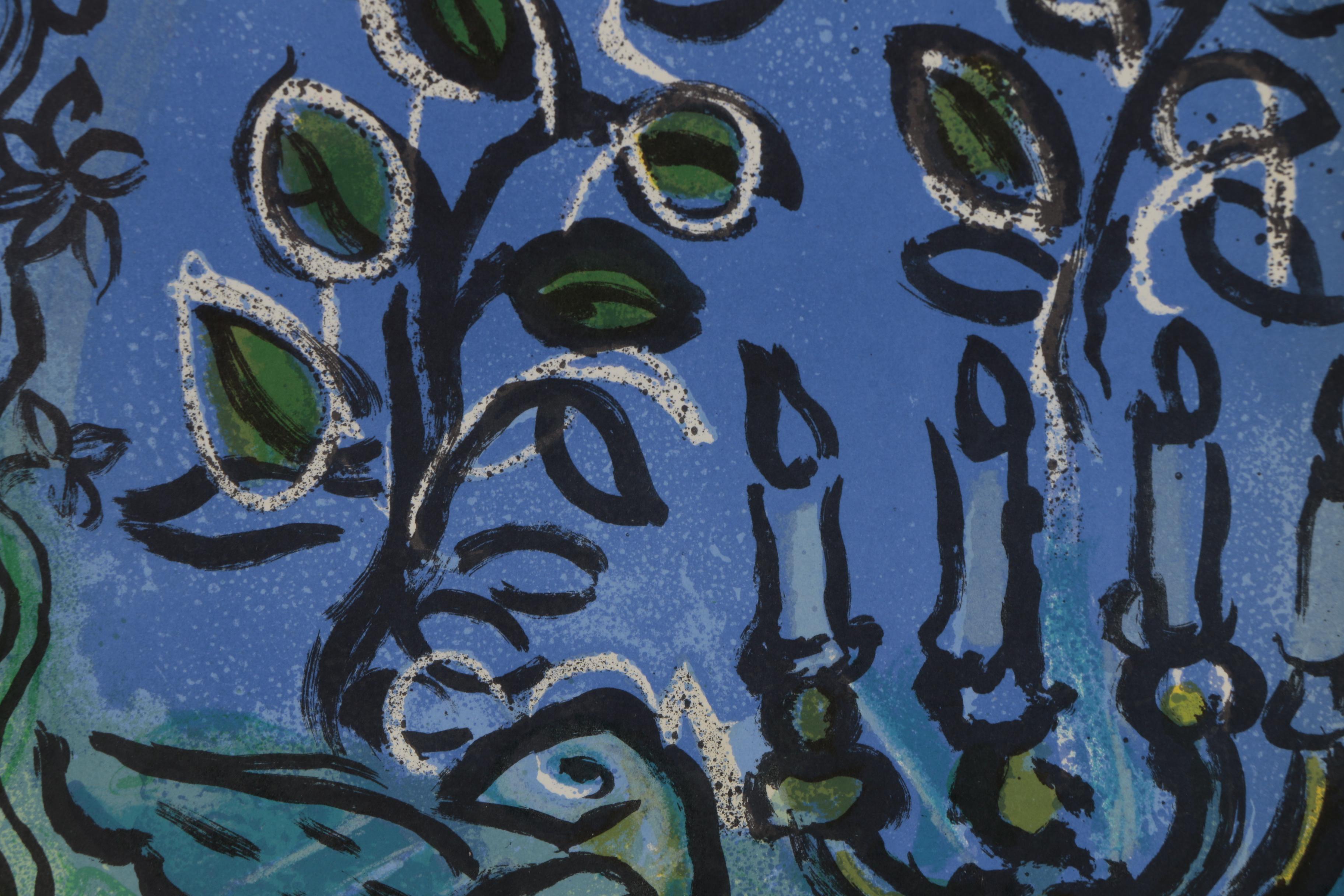 Marc Chagall Color Lithograph for "Vitraux pour Jérusalem"