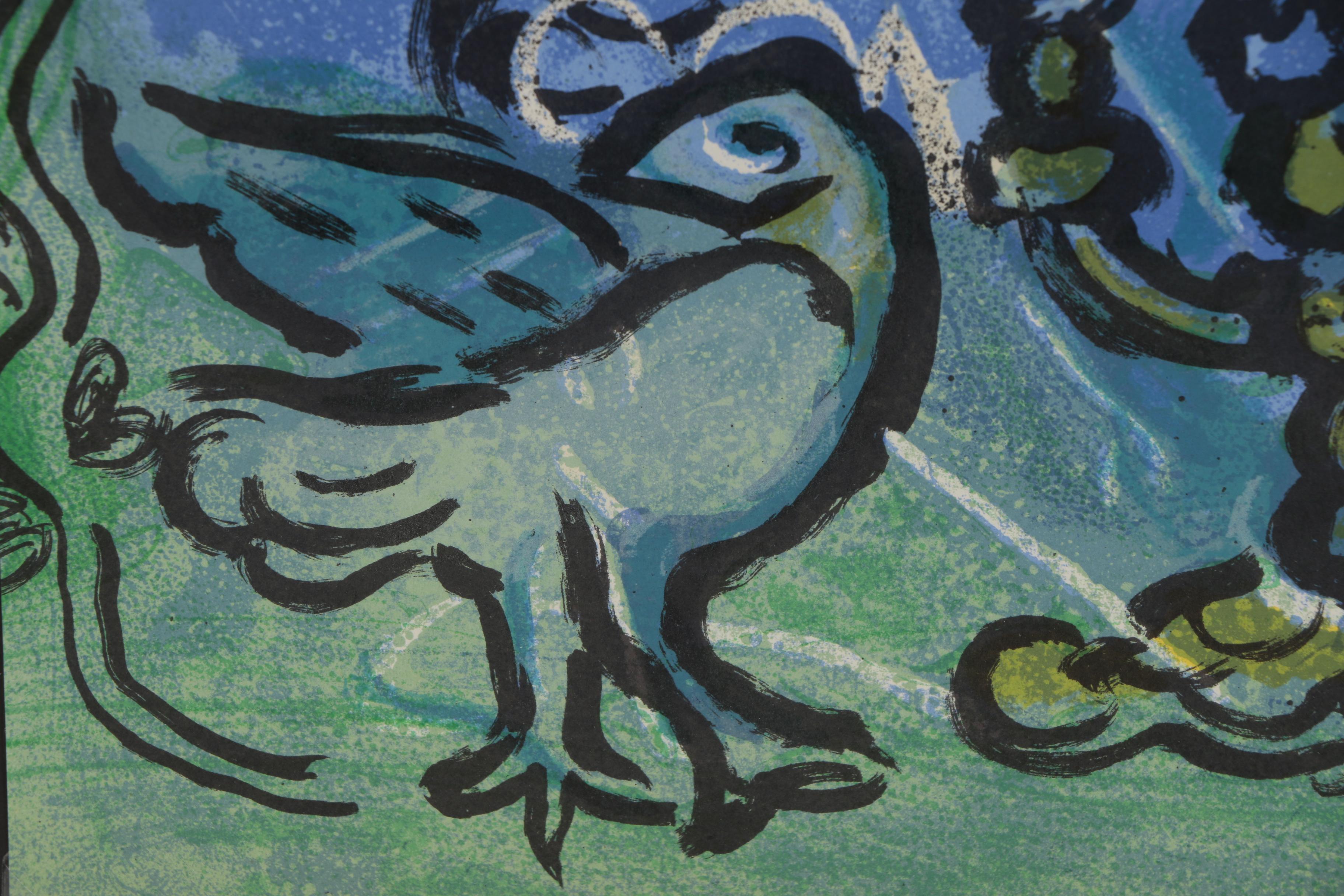 Marc Chagall Color Lithograph for "Vitraux pour Jérusalem"